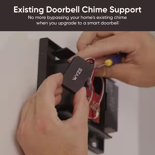 ✅ Wyze Video Doorbell v2 2K Wired Smart Security Camera Black Excellent Refurb ✅