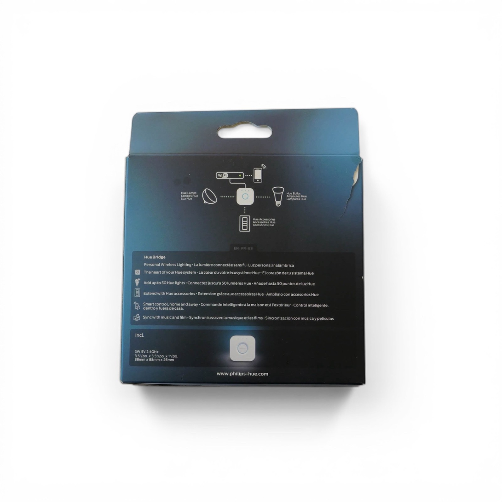 Philips Hue Bridge, for Alexa, Apple Home Kit & Google Assistant Open Box Read