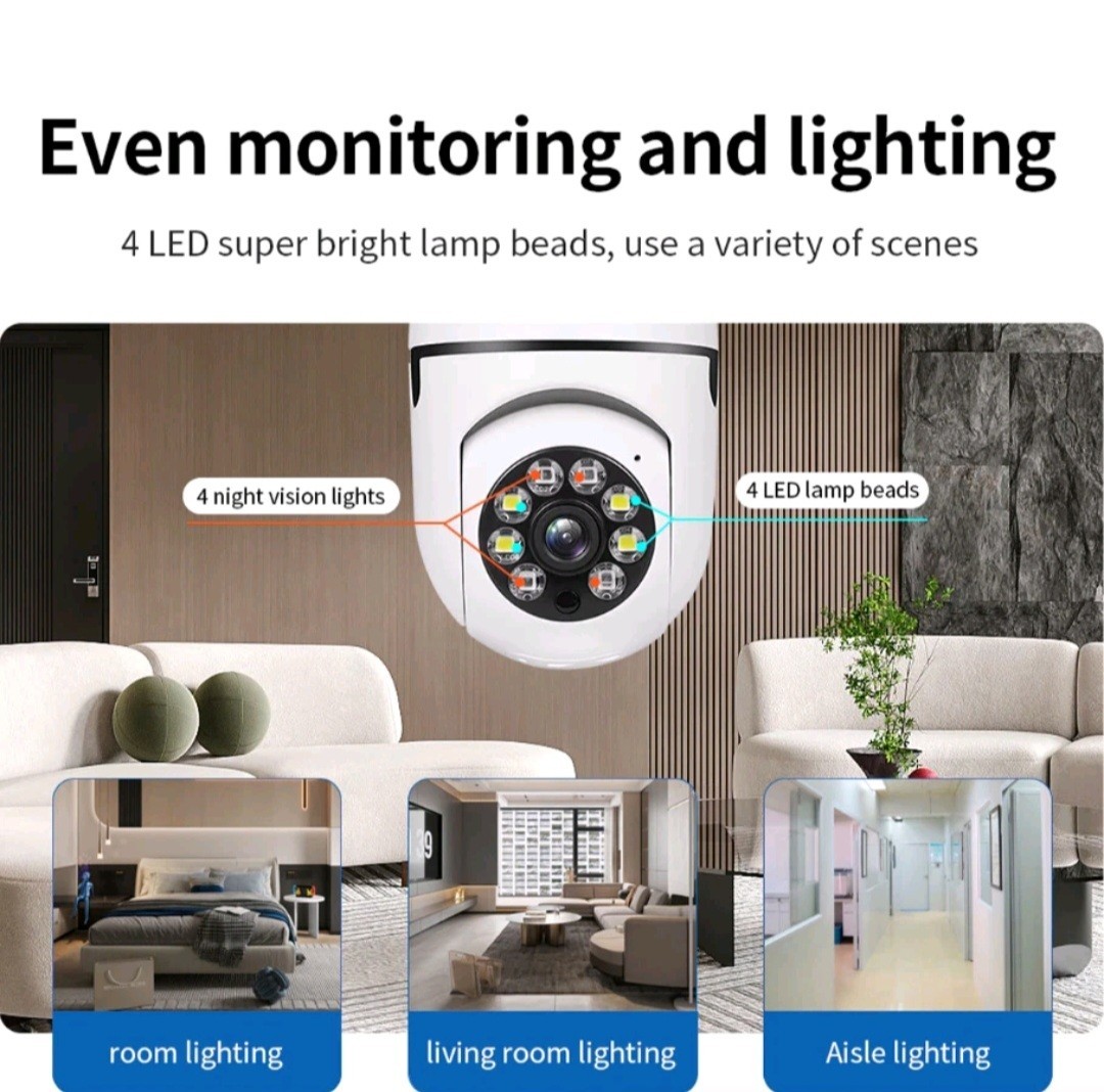 WiFi Smart Camera Pan And Tilt Night Vision HD video Wifi Two Way Audio Motion
