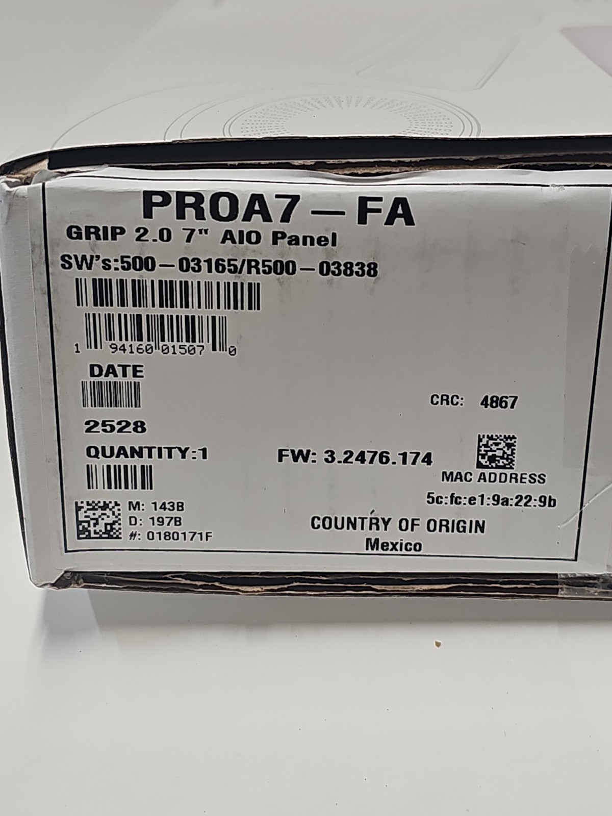 First Alert ProSeries PROA7-FA 7″ All-In-One Touchscreen Control Security Panel