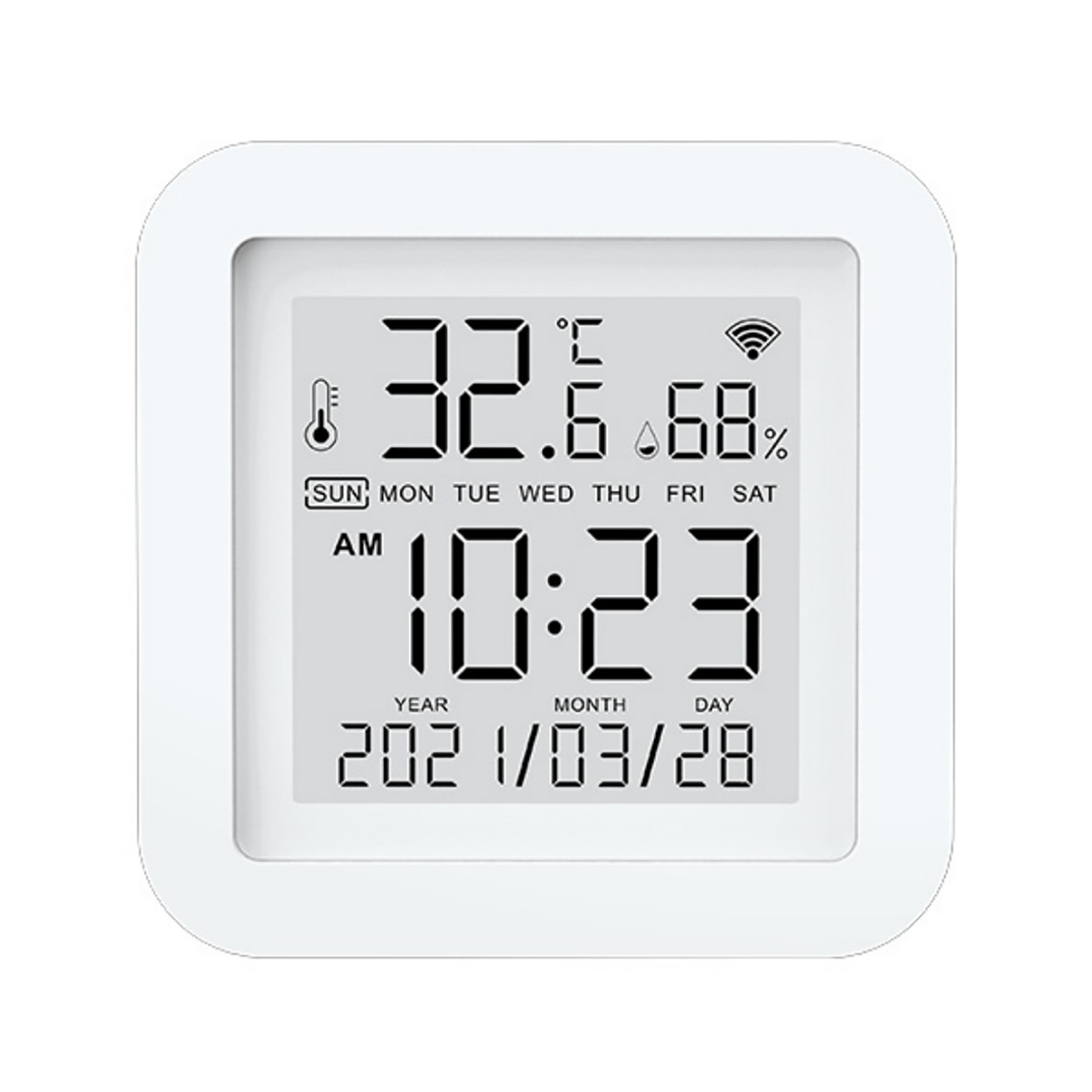 ABS Smart Thermometer Hygrometer Wi-Fi Temperature Humidity Sensor Monitor