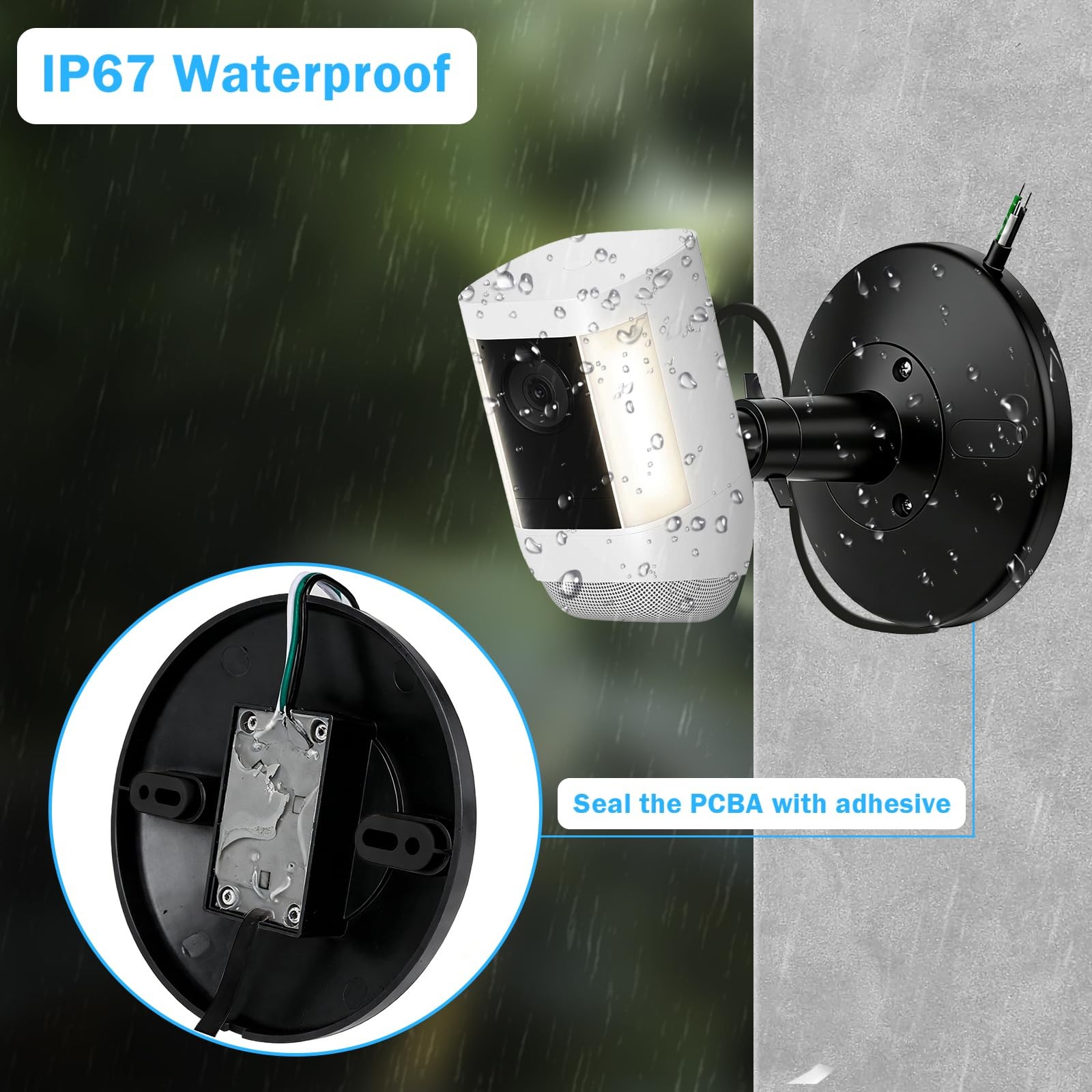 Hardwired Kit for Ring Cams (Outdoor Cam Plus, Stick Up Cam, Spotlight Cam Pr…