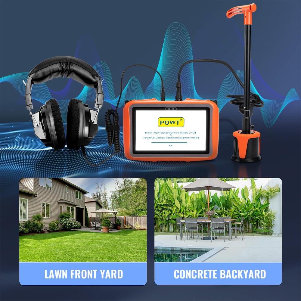 PQWT L2000 Outdoor Pipe Water Leak Detector Middle Sensor Detecting for Depth 5m