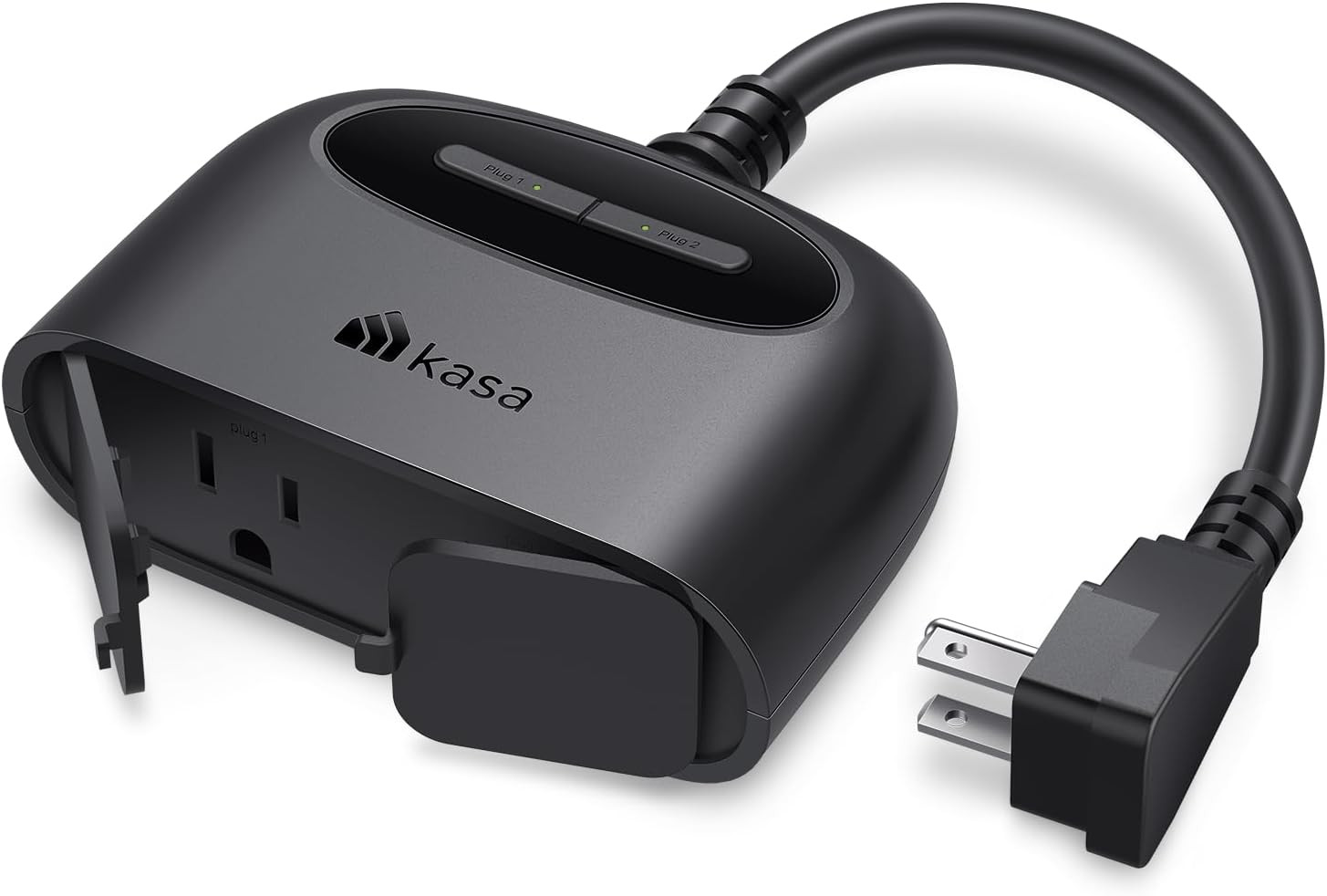 Kasa Outdoor Smart Plug, Smart Home Wi-Fi Outlet with 2 Sockets, IP64 Weather Re