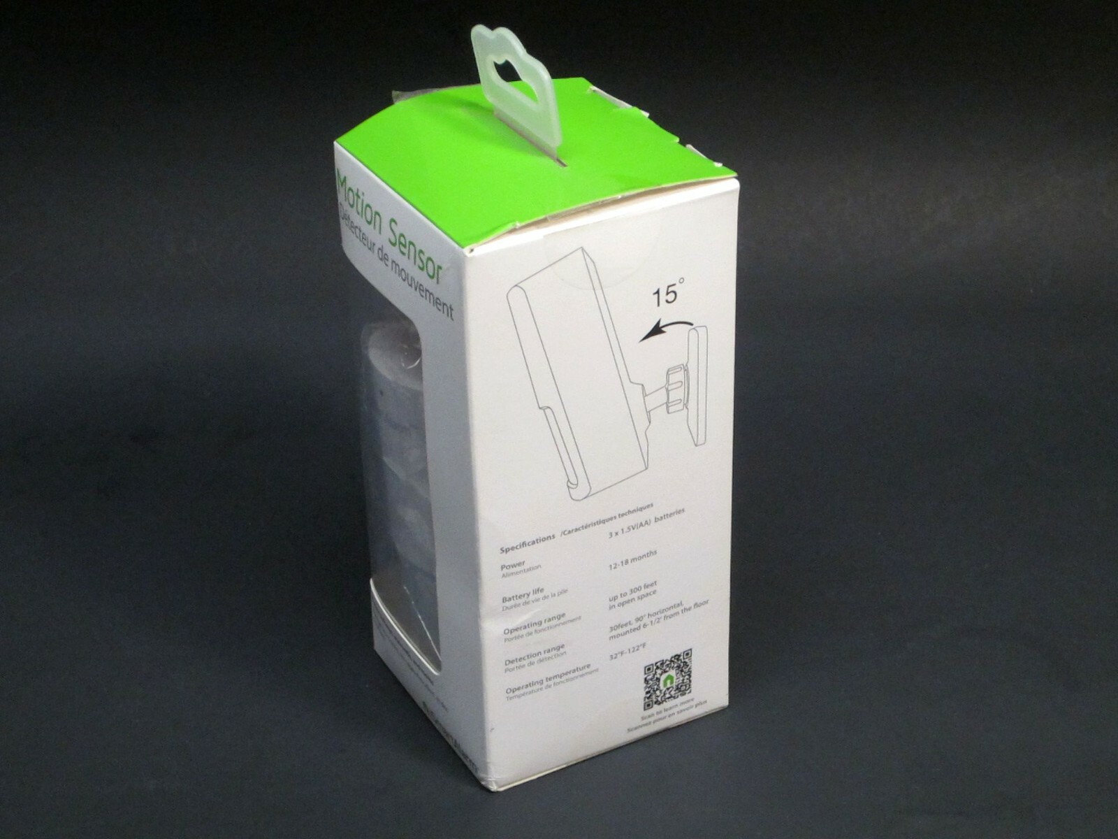 iSmartAlarm Wireless Security Motion Sensor Alarm 30ft Range 90° White Cube One