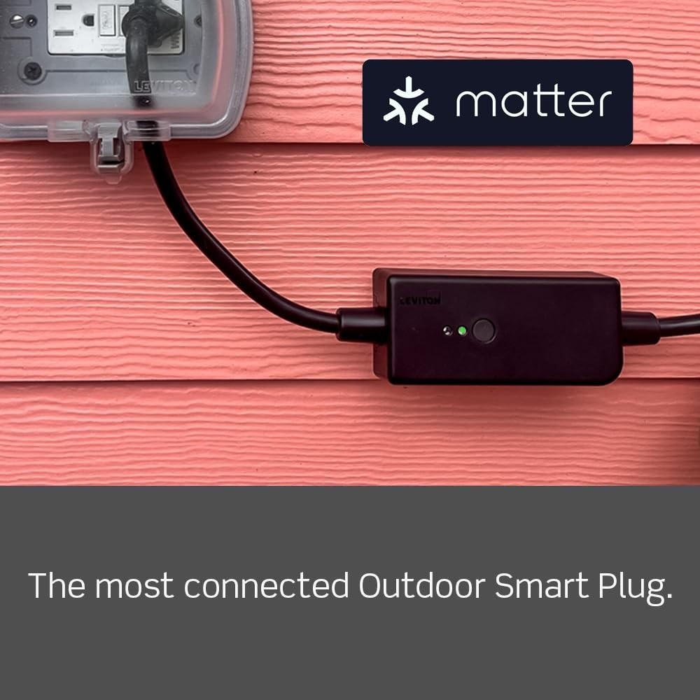 Decora Smart WiFi Outdoor Plug Matter Alexa Google Home Weather-Resistant