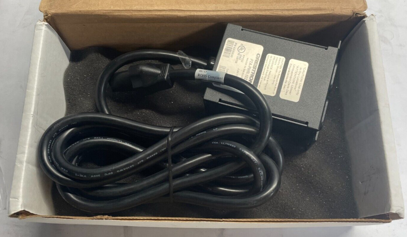 Crestron FTA-PWR-102 FlipTop AC Power Outlet Module Dual 6506848