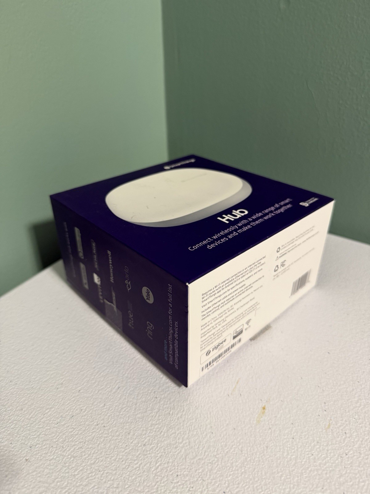 Samsung SmartThings 3rd Gen Hub – complete in box, WiFi, Zigbee, Z-Wave, Matter