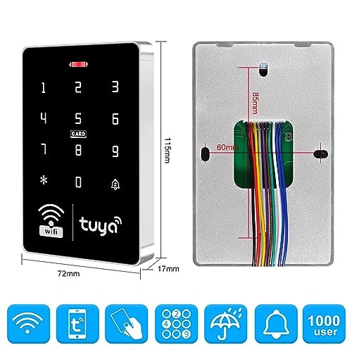 S10 TUYA Wi-Fi Access Control Keypad, IP68 Waterproof, RFID single product