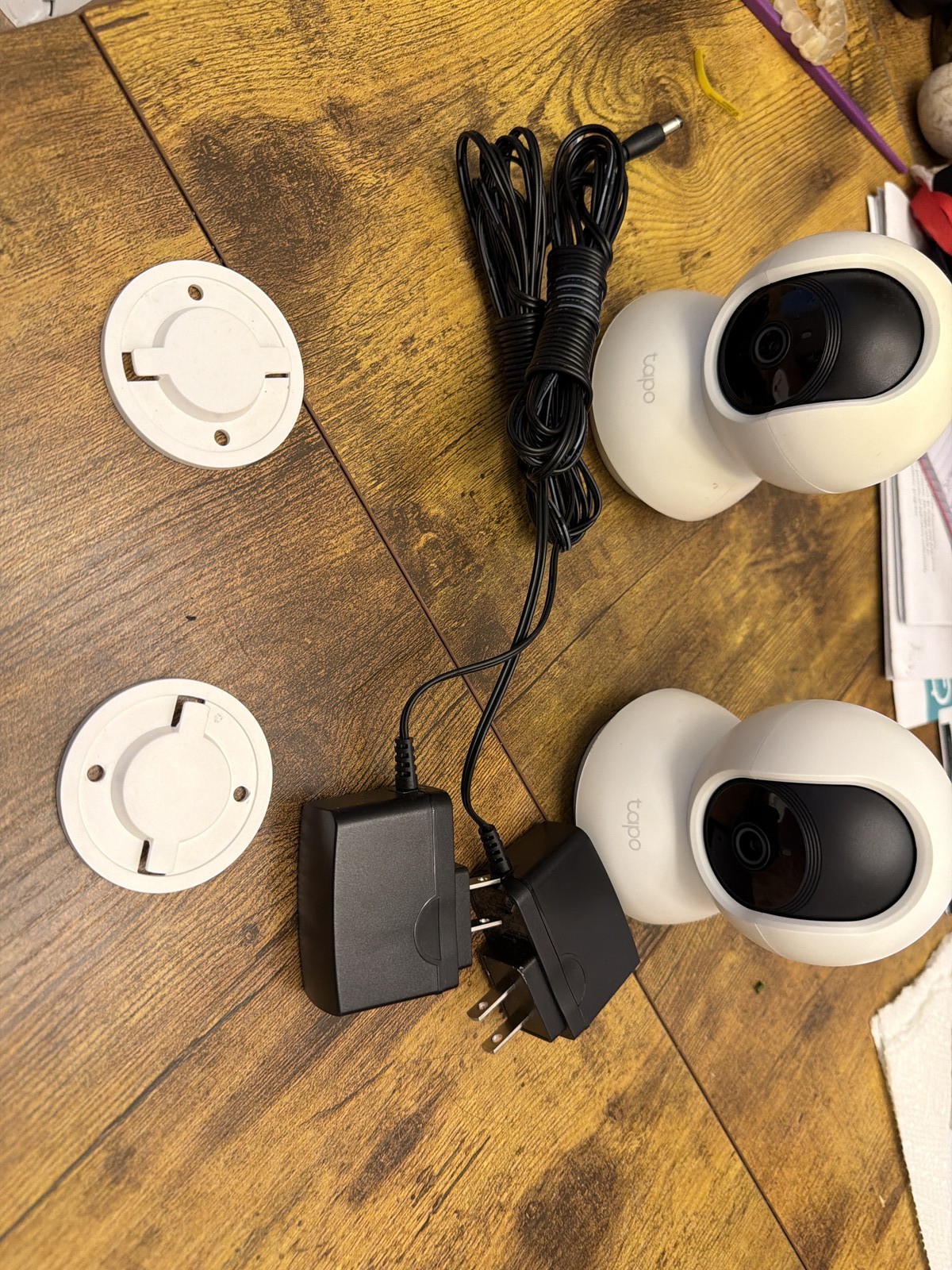 TP-Link Tapo C210 Pan/Tilt Wi-Fi Security Camera 2-Pack 3MP Night Vision Used