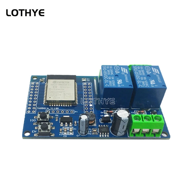 ESP32 WROOM ESP32 Dual Channel Wifi Bluetooth Relay Module Secondary Development