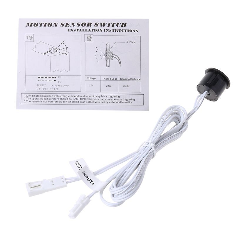 DC12V LED Strip Lights Automatic Body Motion Sensor Switch Easy to Install