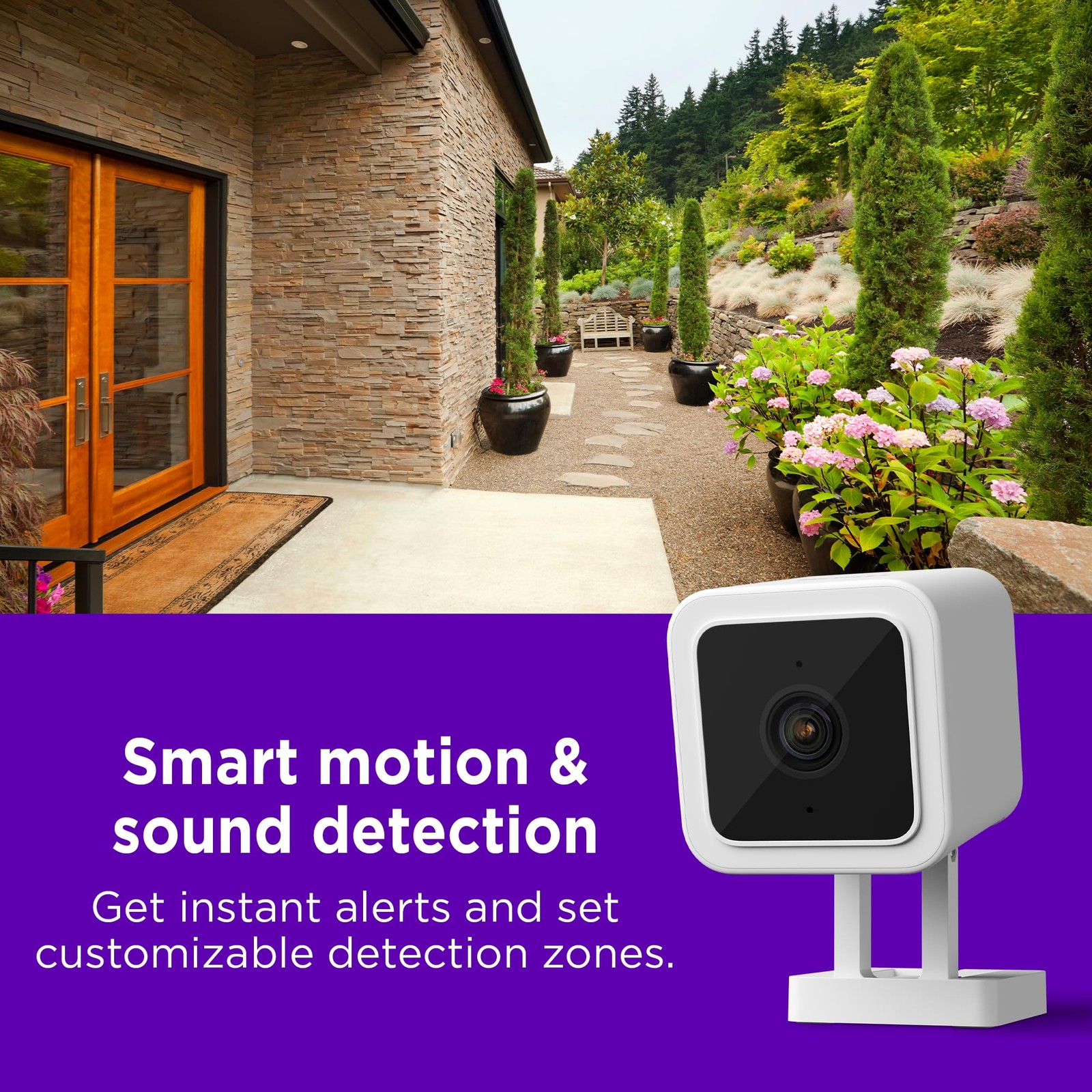 Roku Outdoor Camera for Home Security – IP65 Weather Resistant Wired Security