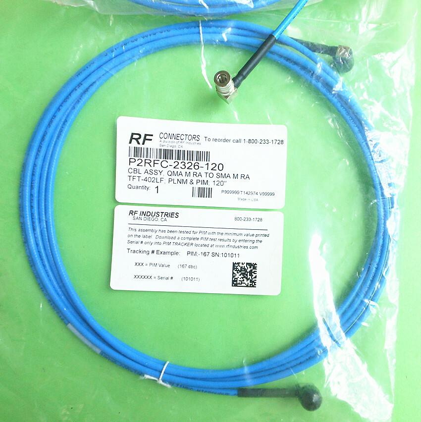 1pcs P2RFC-2326-120 3m QMA/SMA male RF cable