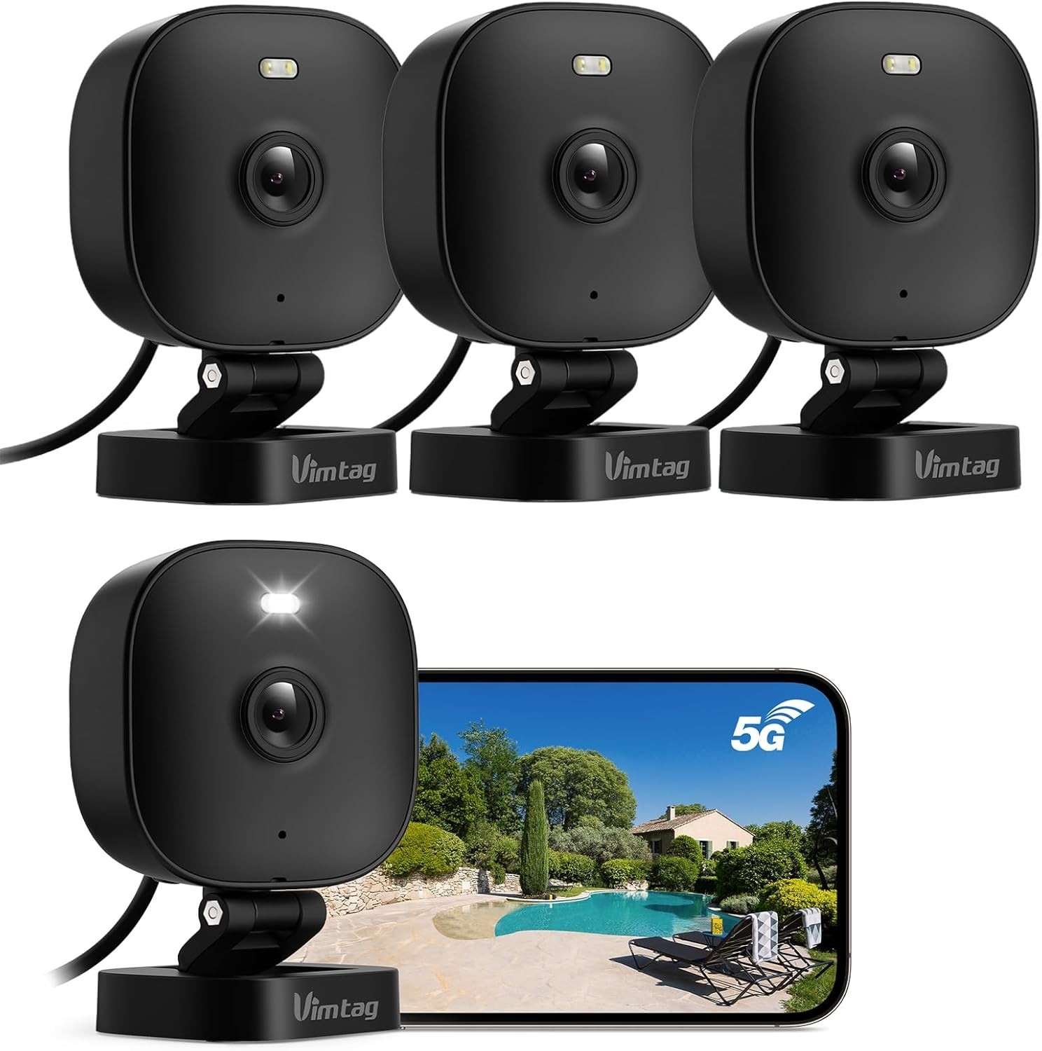 Security Camera, 2.5K Indoor/Outdoor Cameras for Home, 4MPixels IP66 2-Way Audio