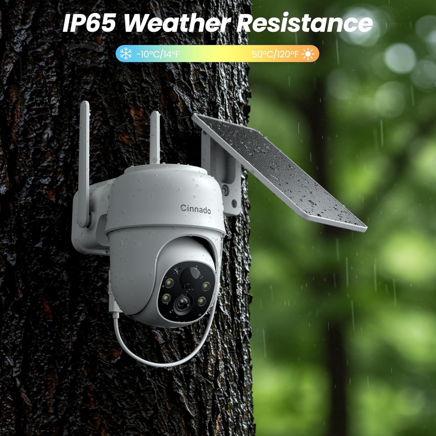Color Night Vision Camera- Wireless, Solar/Battery Powered