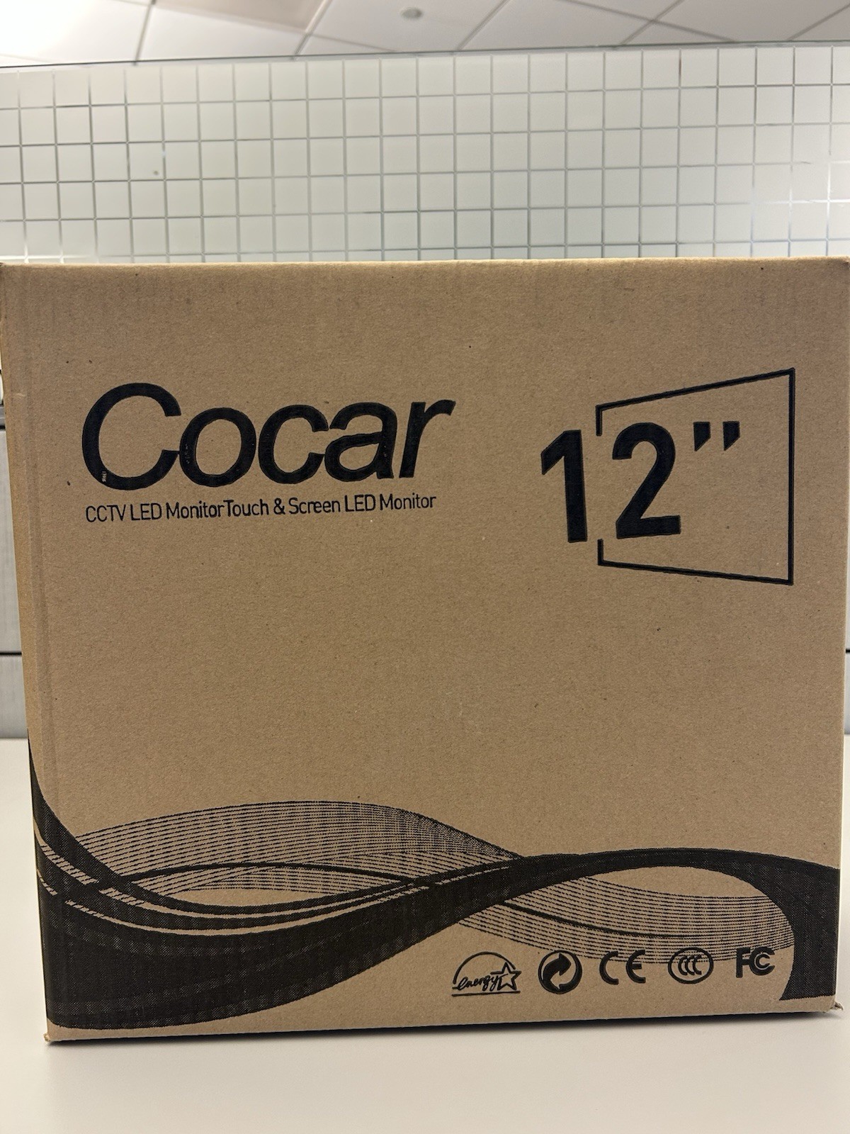 Cocar 12in LED Touchscreen CCTV Monitor VGA 800×600 4:3 8ms Black