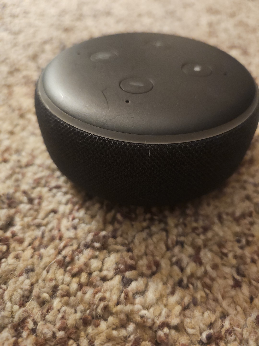Amazon Echo Dot (3rd Generation) Smart Speaker with Alexa – Charcoal-No AC Cord