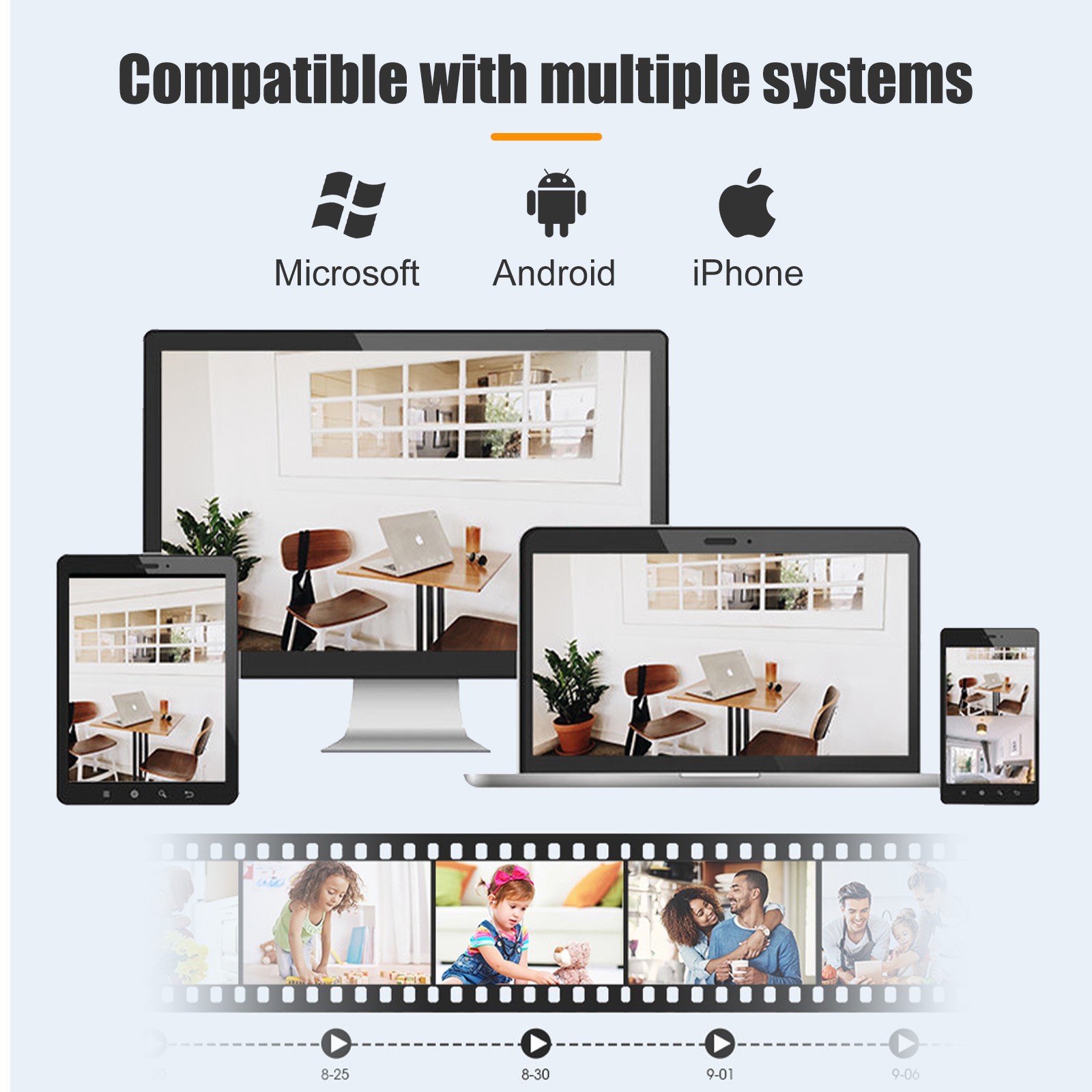 1/2/3/4 Pcs Wi-Fi Camera 1080P IP E27 Light Bulb Cam Wireless Home Security Cam