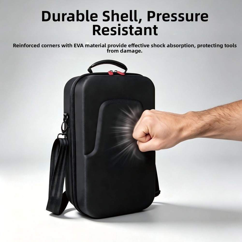 Professional EVA Barber Bag for Tools 35×21.5×12.5cm Detachable Shoulder Strap
