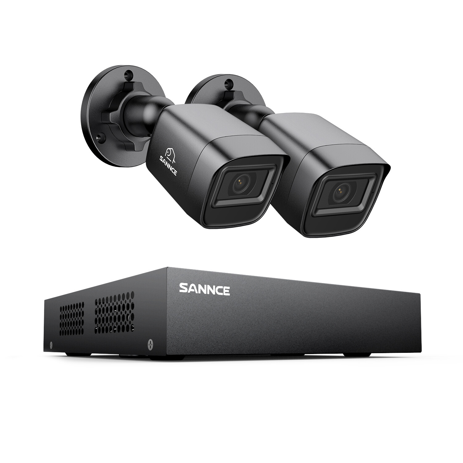 SANNCE HD 1080P Lite 8CH DVR 2MP Video Security Camera System AI Human Detection