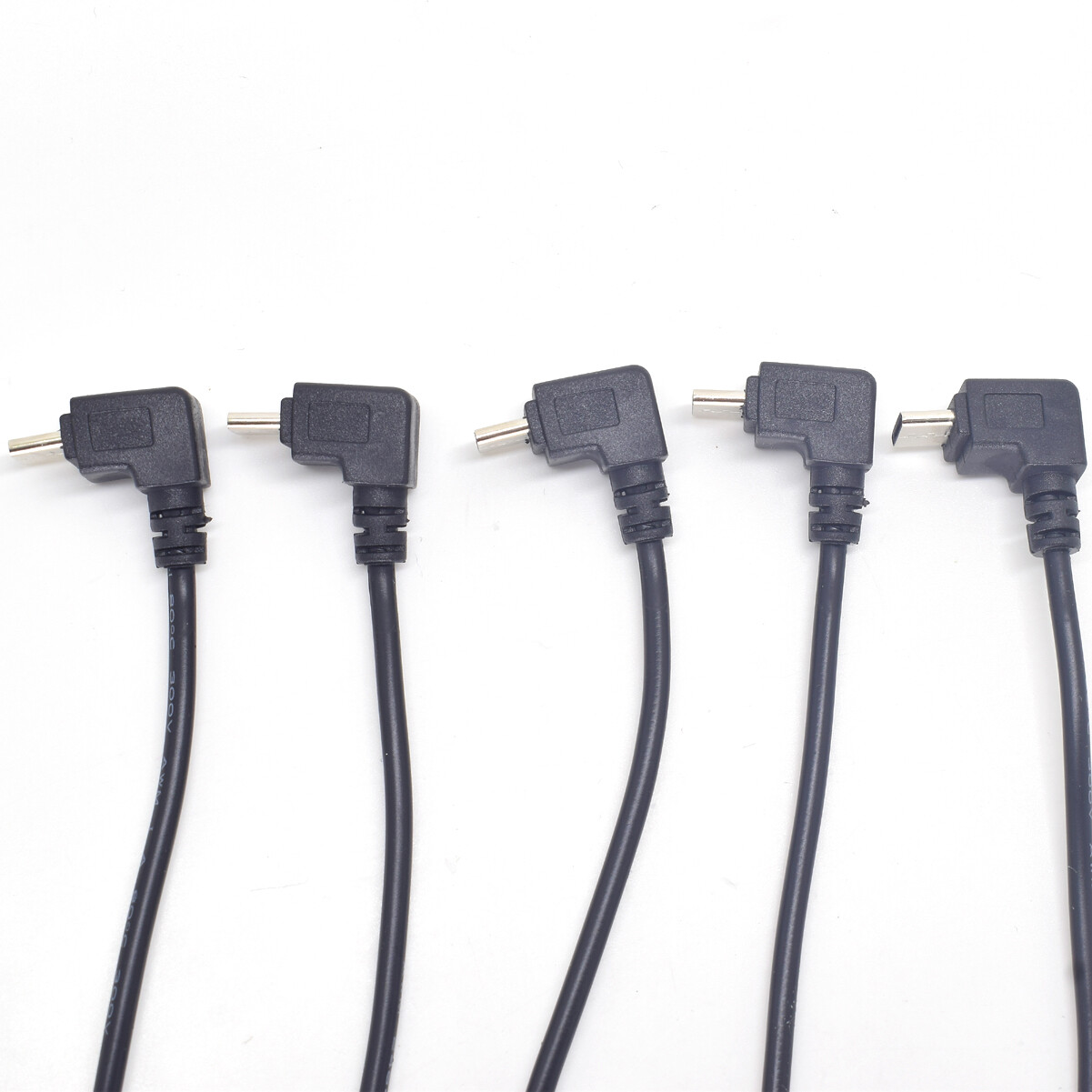 50pcs 30cm USB C Type-C UP Down Direction Cable 5V 3A 22AWG Power Pigtail Cable