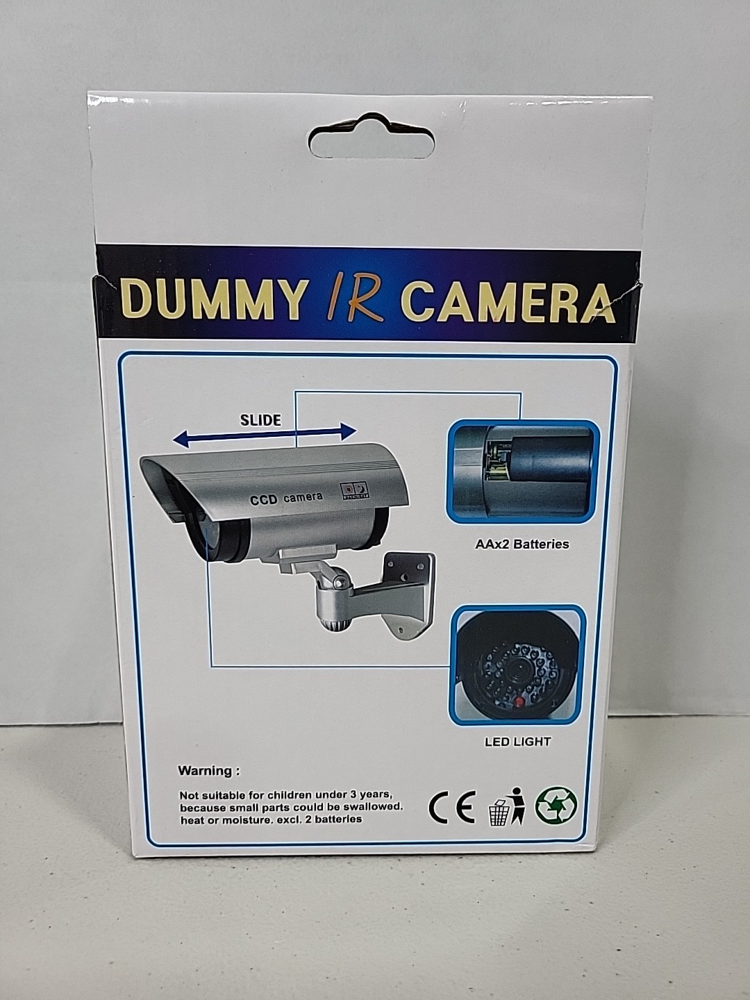 Realistic Looking Dummy IR Camera IR CCD Security Red Flash Light #55
