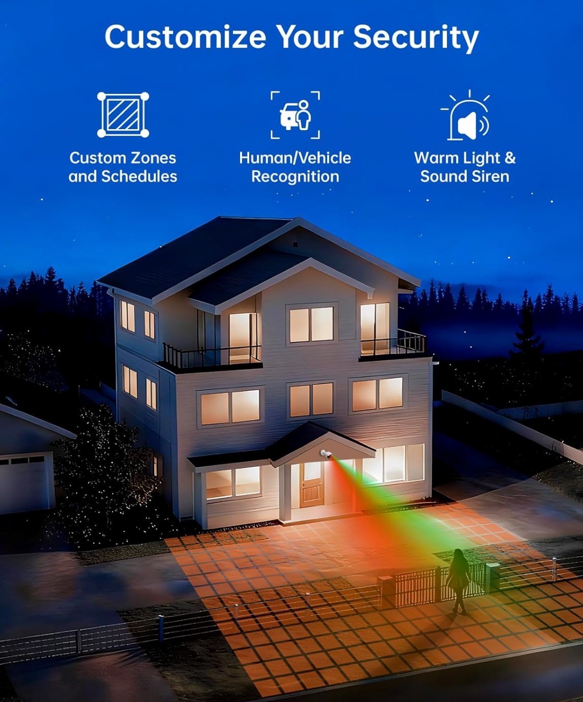 CYVIO 4K Home Security Camera System – 4pcs 8MP Cameras, AI Motion Detection