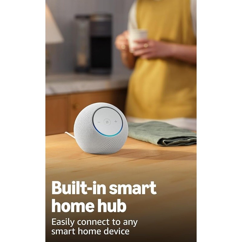 Echo Dot Max Smart Home Hub Omnisense Technology Deep Bass Alexa Control New