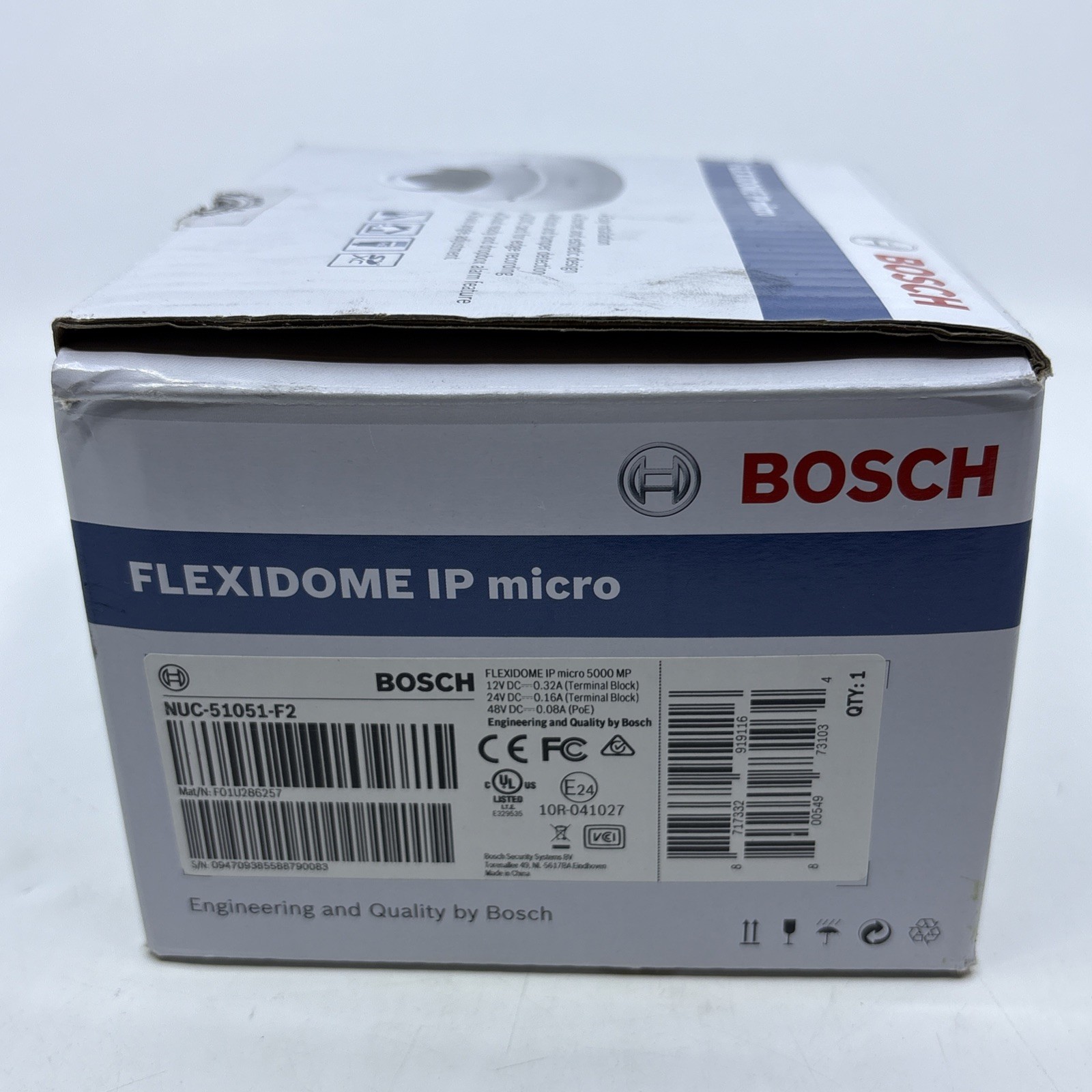 Bosch NUC-51051-F2 Flexidome IP Micro 5MP Outdoor Network Vandal Dome Camera