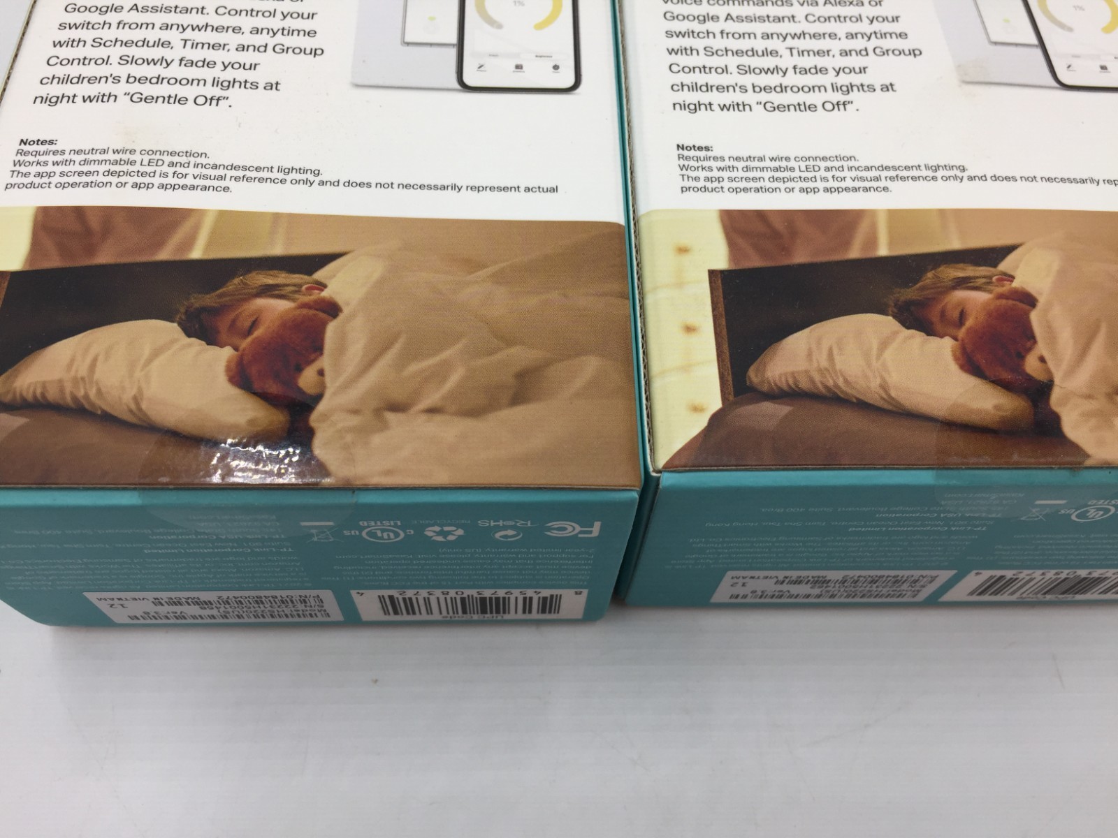 2 TP-LINK Kasa Smart WIFI Light Switch Dimmer HS220,New in Box
