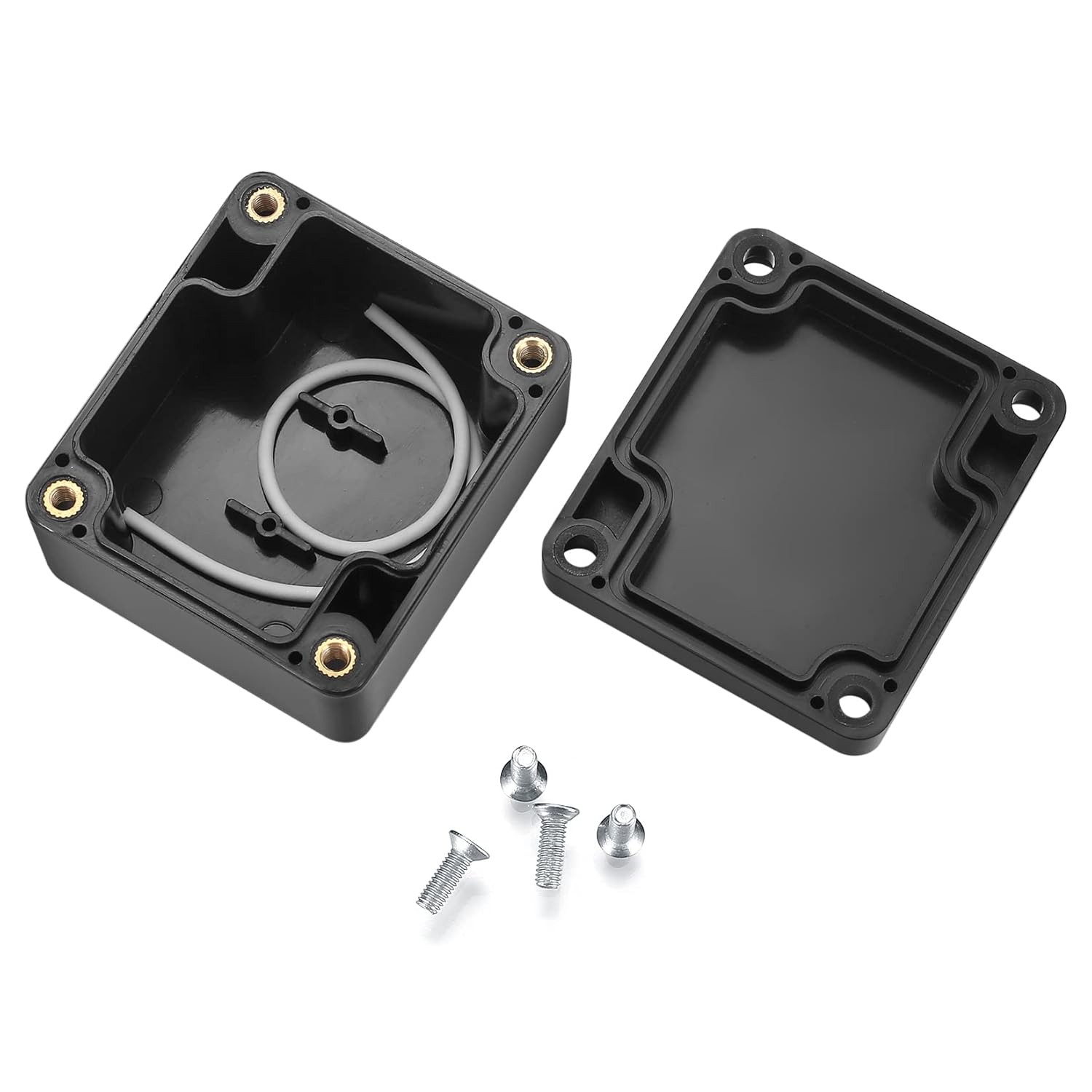 Project Box, 4 Pcs Electrical Junction IP65 Waterproof A, black