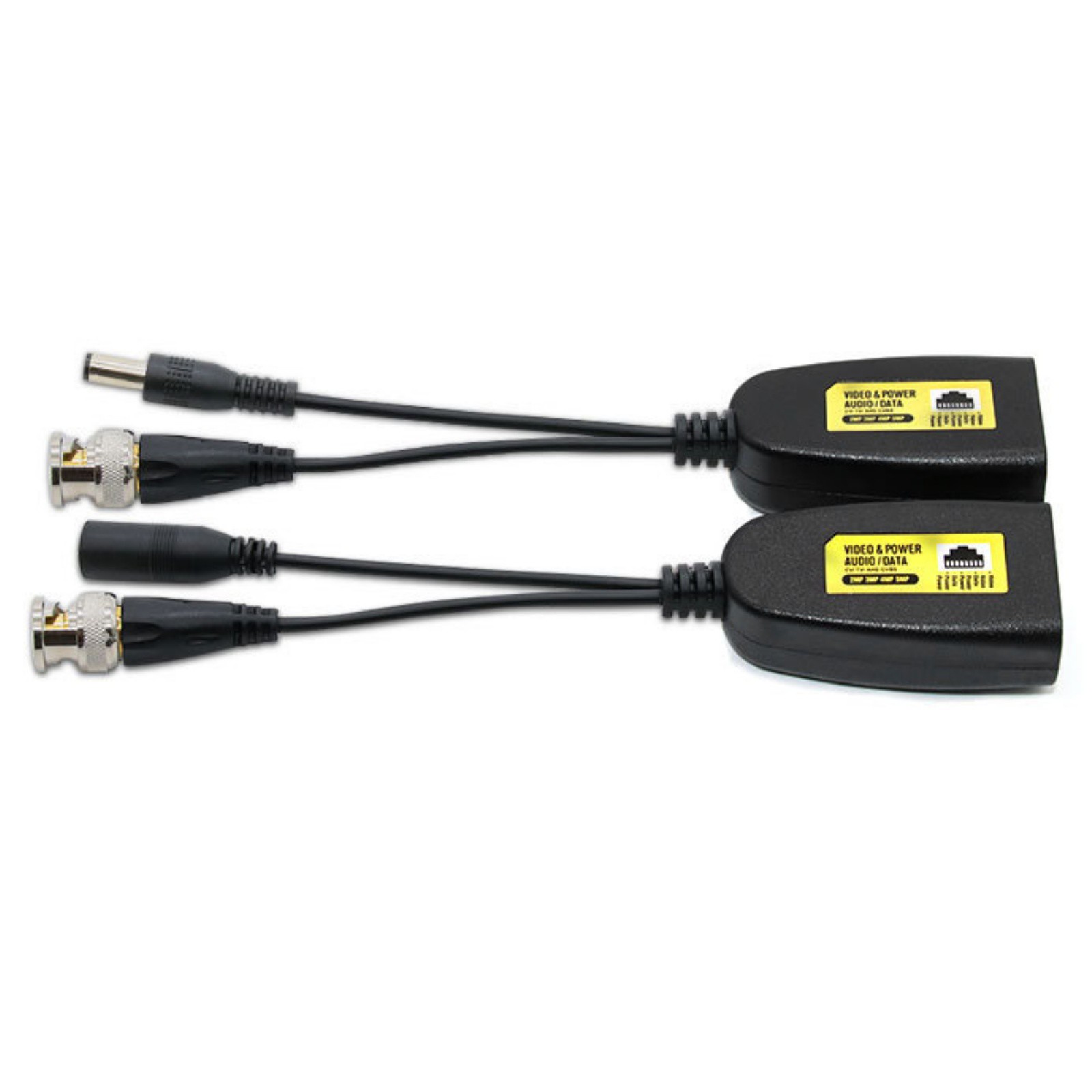 1 Pair Anti-Interference BNC To POE Adapter Balun Connector For Surveillance