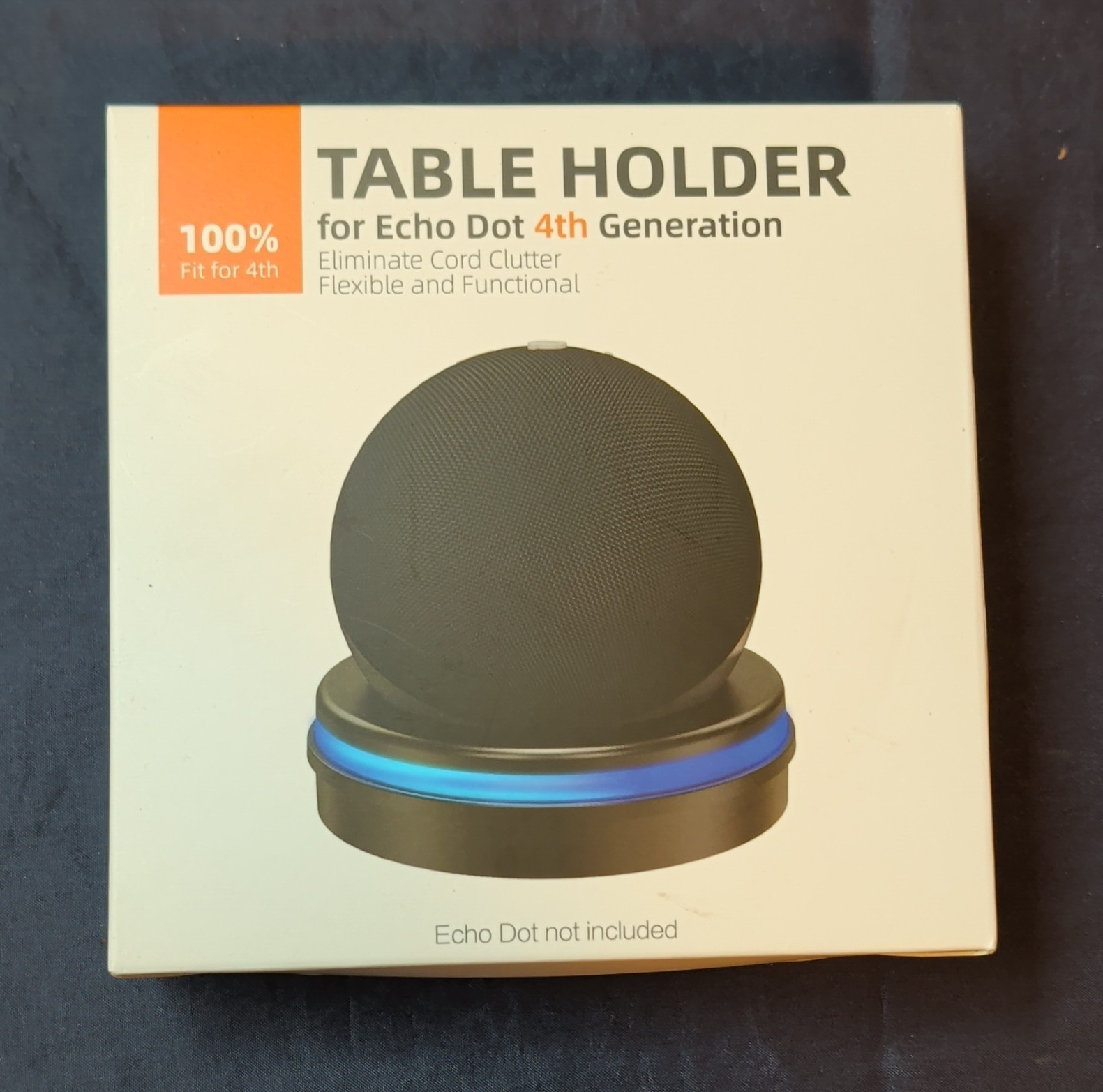 Black Table Stand Holder for Amazon Echo Dot 4th Generation Smart Speaker