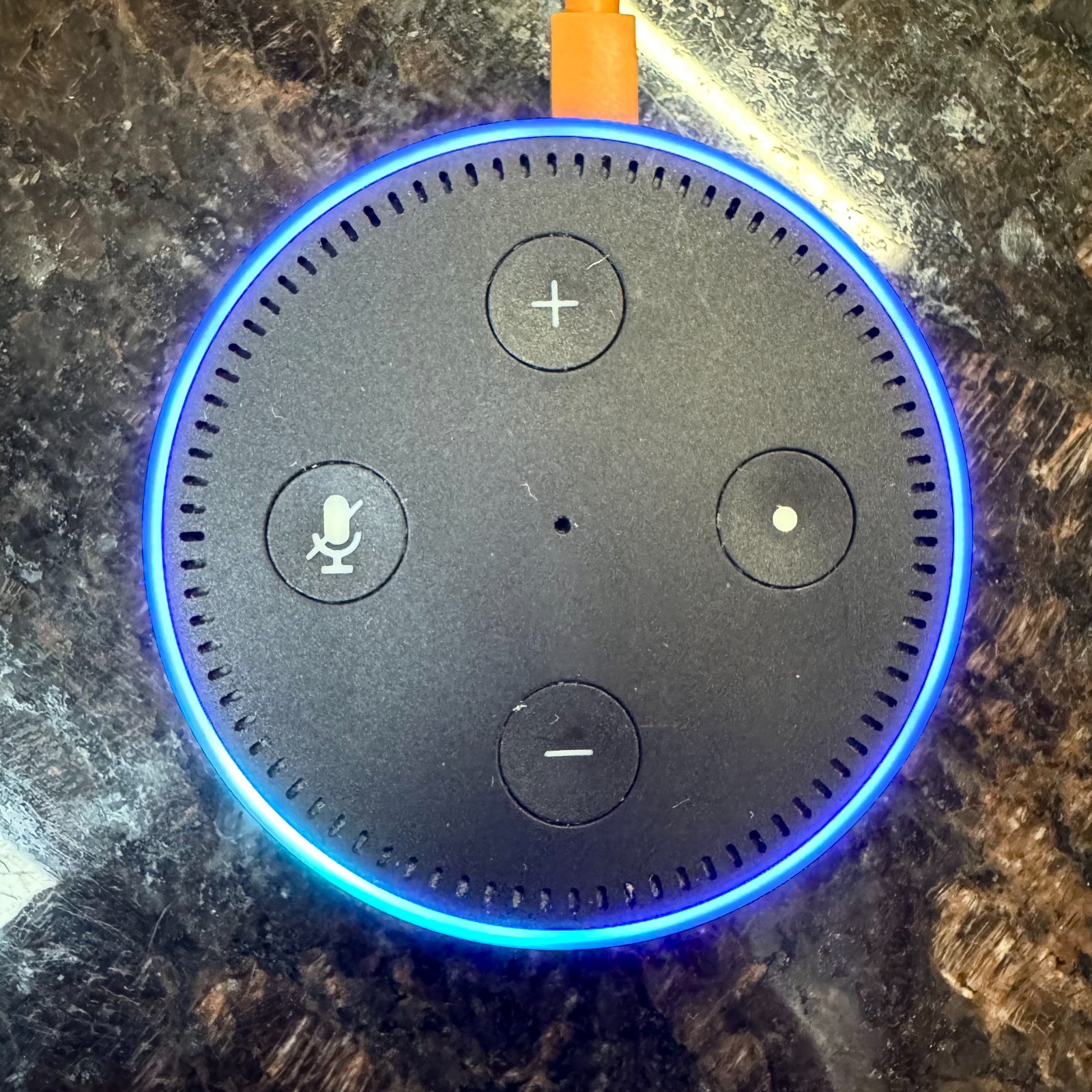 Amazon Echo Dot 2nd Gen Smart Speaker Model RS03QR WORKING No Cord
