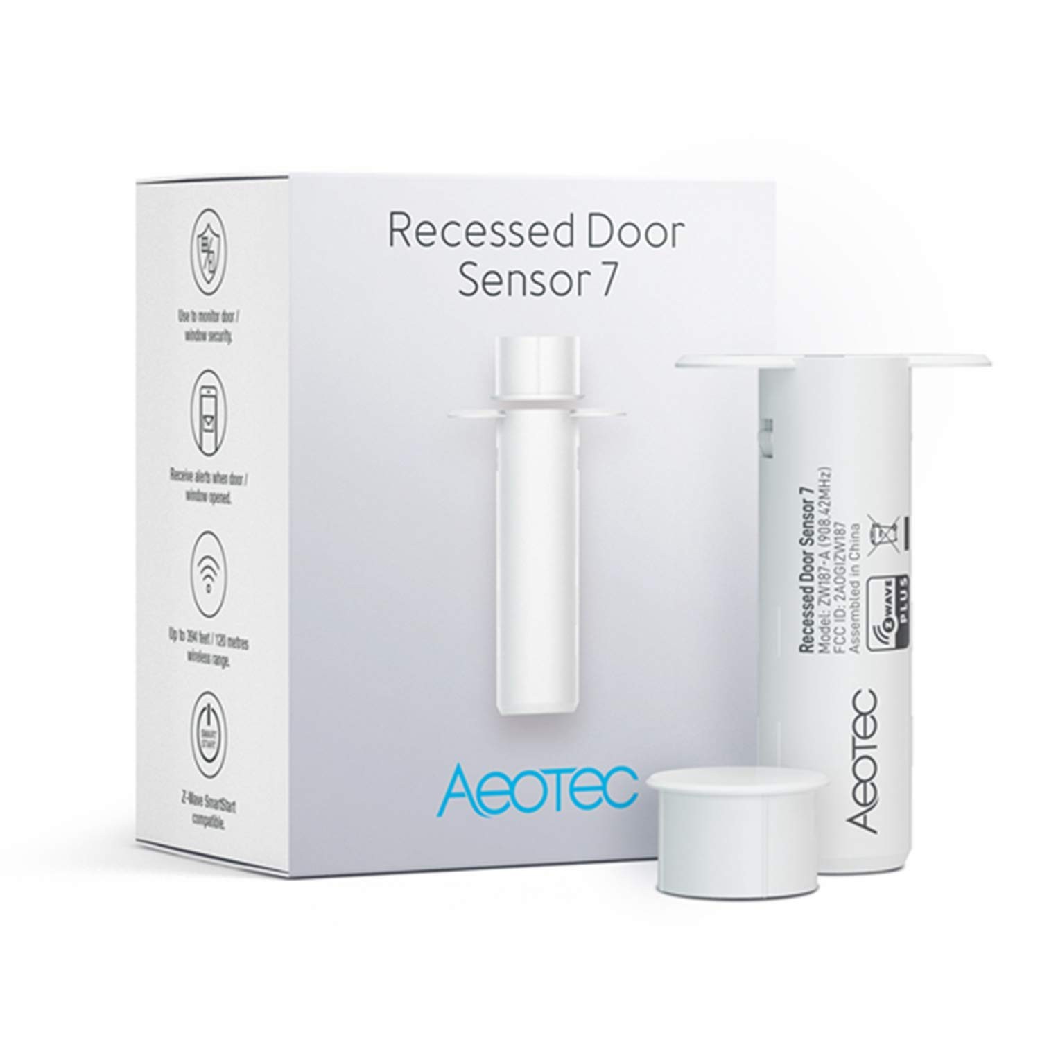 Zwave Door Sensor Aeotec Recessed Door Sensor 7, Z-Wave Plus Enabled Smart Do…