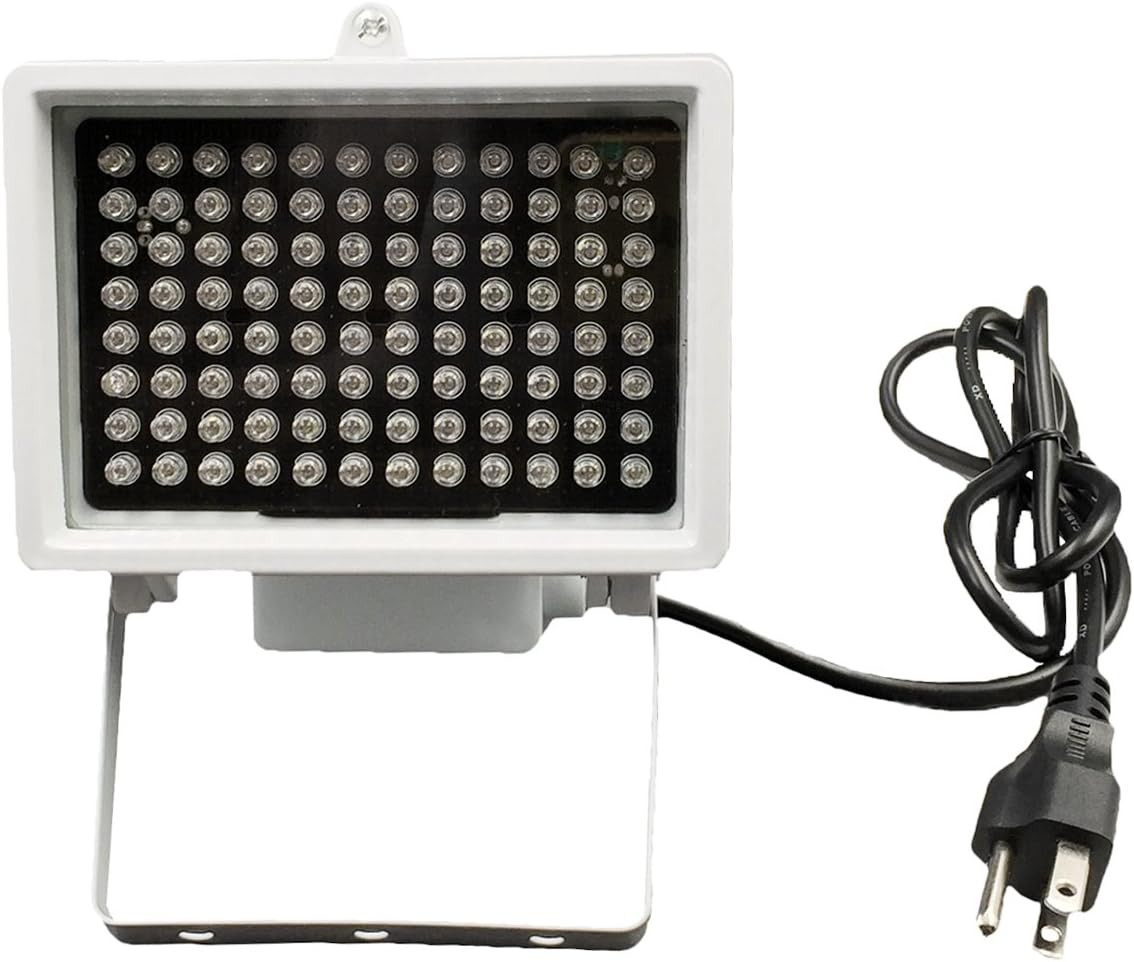 IR Illuminator, AC 110V – 220V 850Nm Infrared 96 LED Night Vision Waterproof Lam