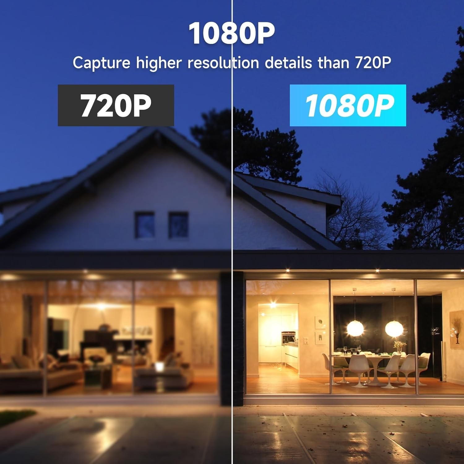 Wireless 2.4G WiFi Security Camera System Smart Outdoor Night Vision 1080P