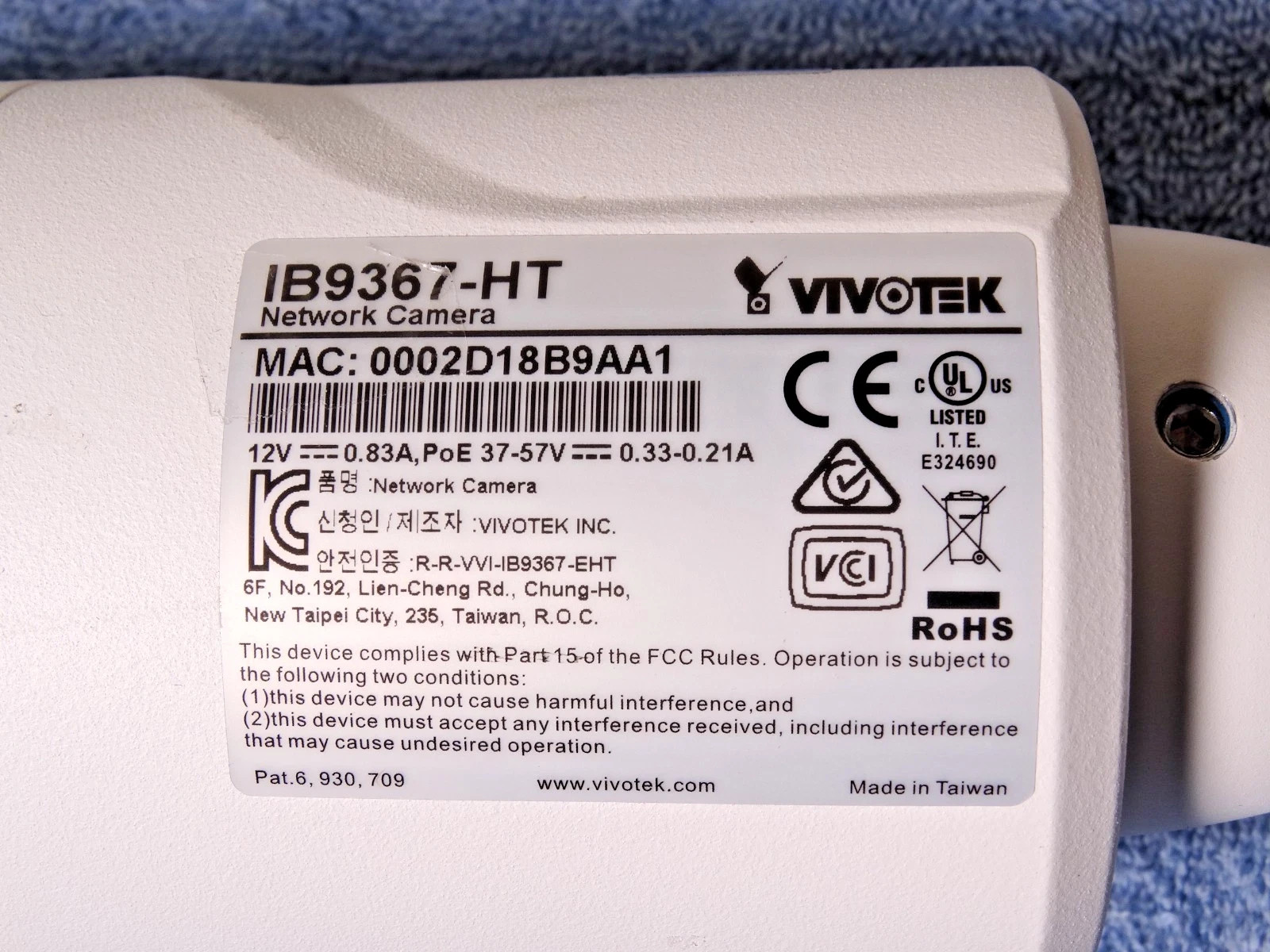 WOW – New Vivotek IB9367-HT Camera – outside – inside WOW!!!