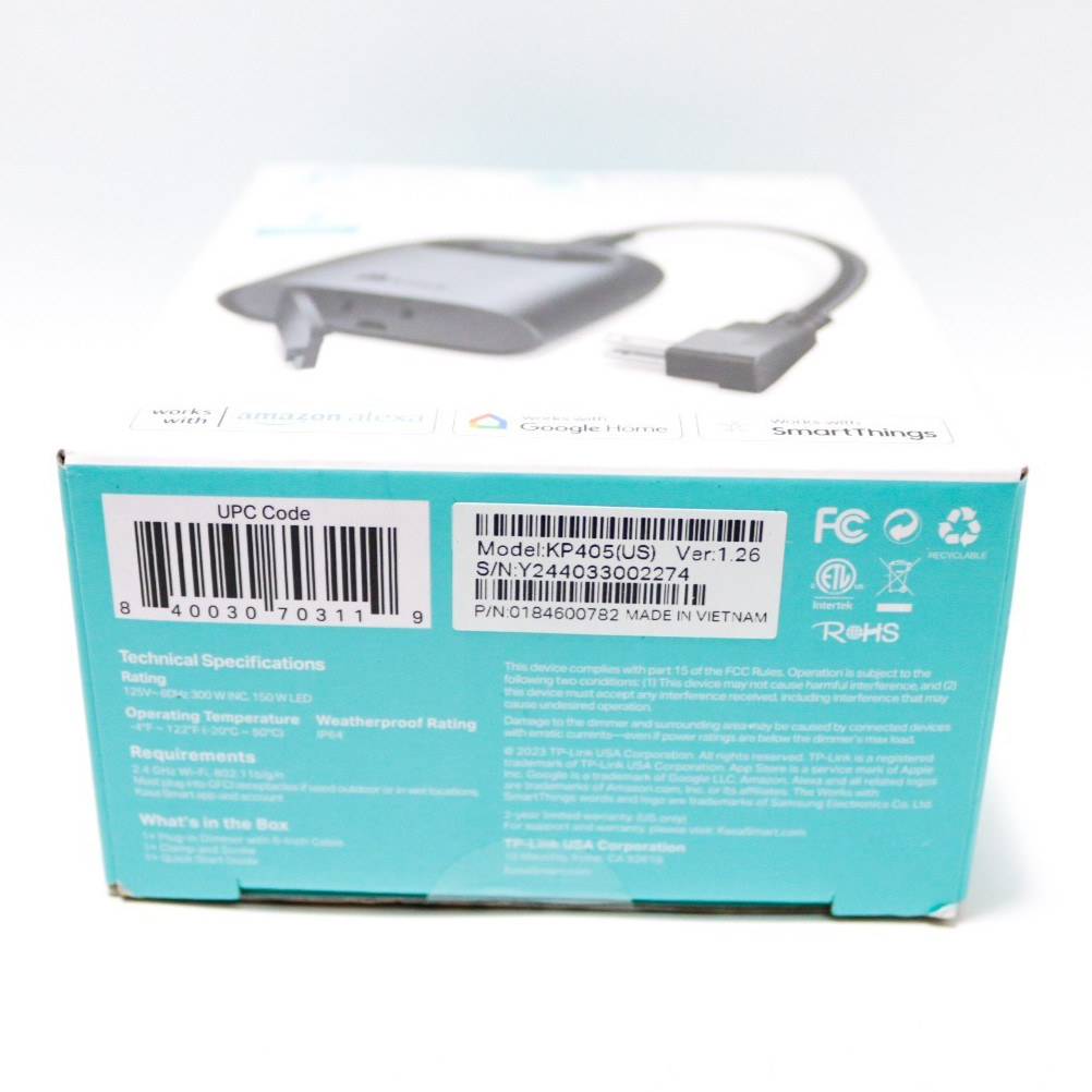 TP-Link Kasa Smart Wi-Fi Outdoor Dimmer Outlet Plug