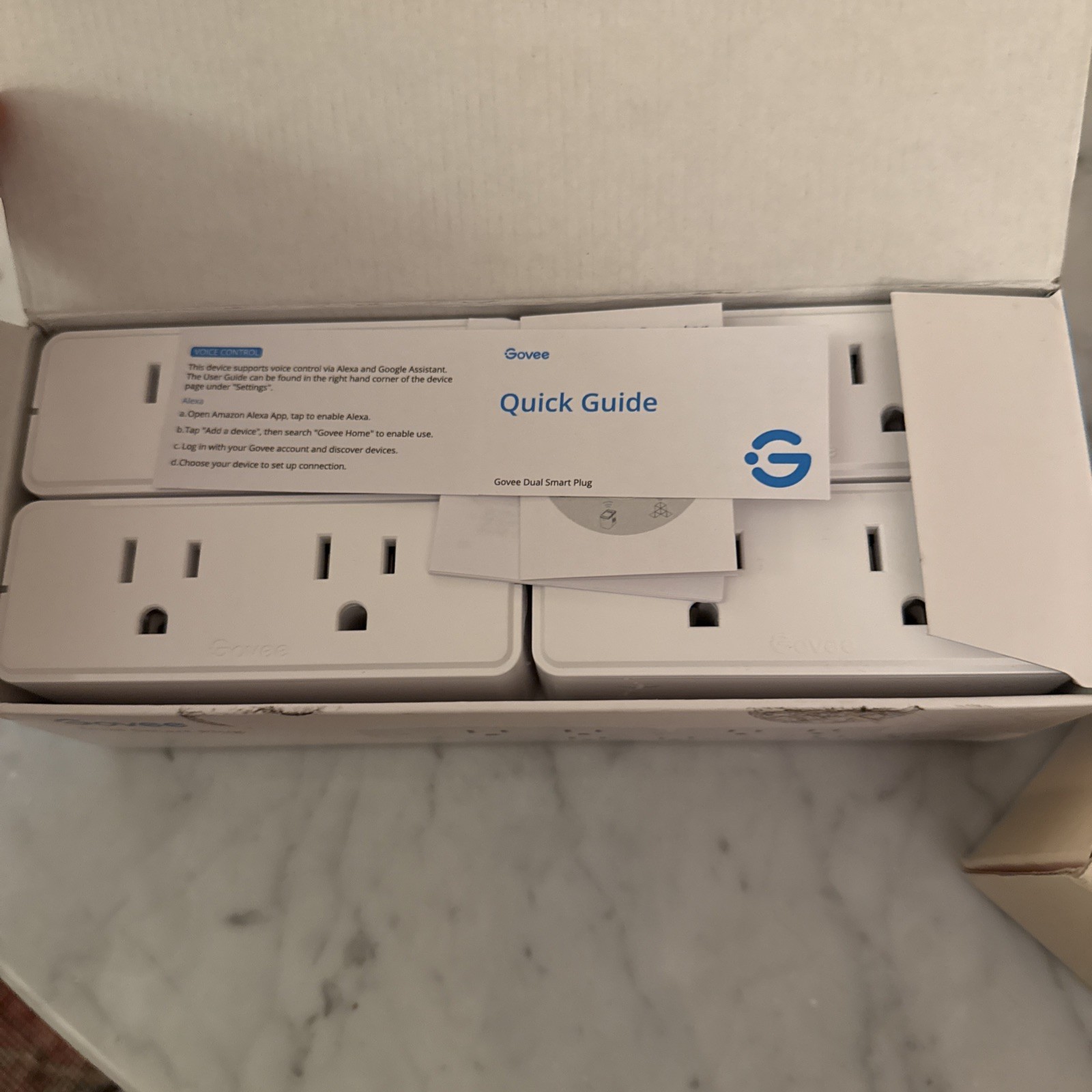 NEW OPEN BOX FREE SHIP Govee Dual Smart Plug 4 Pack, 15A WiFi Bluetooth Outlet