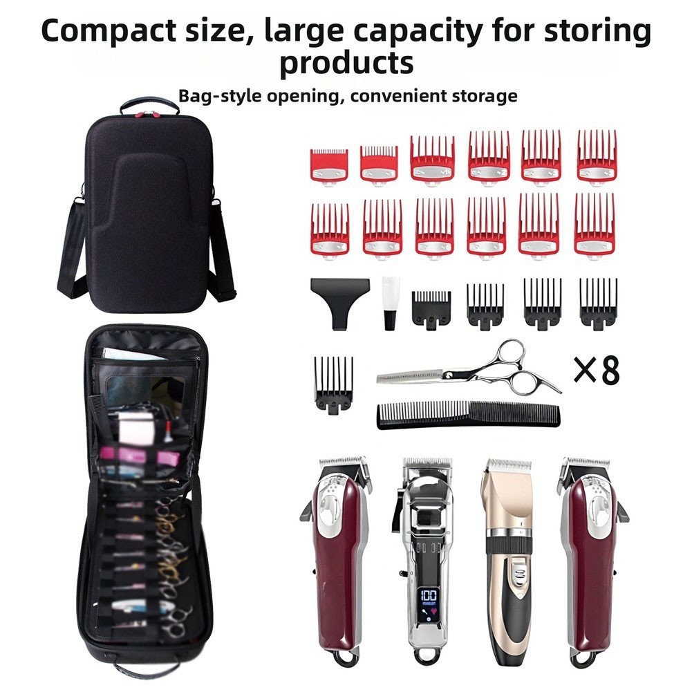 Professional EVA Barber Bag for Tools 35×21.5×12.5cm Detachable Shoulder Strap
