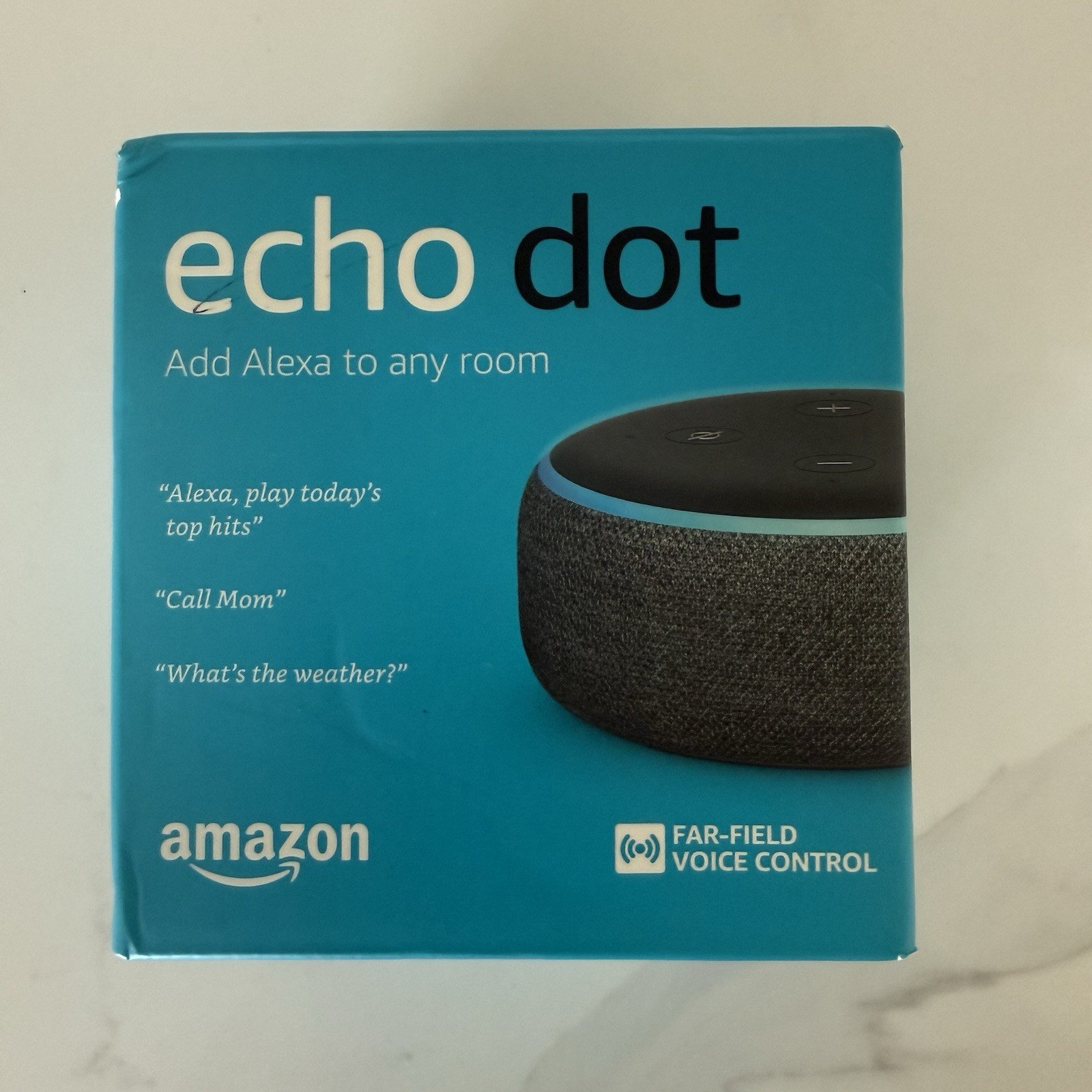 Amazon Echo Dot 3rd Gen Smart Speaker with Alexa Charcoal Open Box Unused