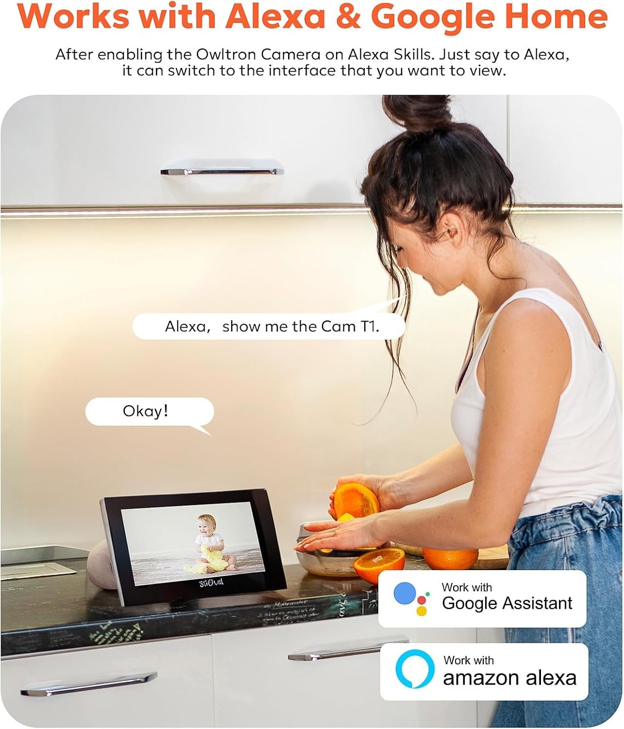 2K Indoor Camera for Home with Alexa Support, Night Vision & Live Streaming