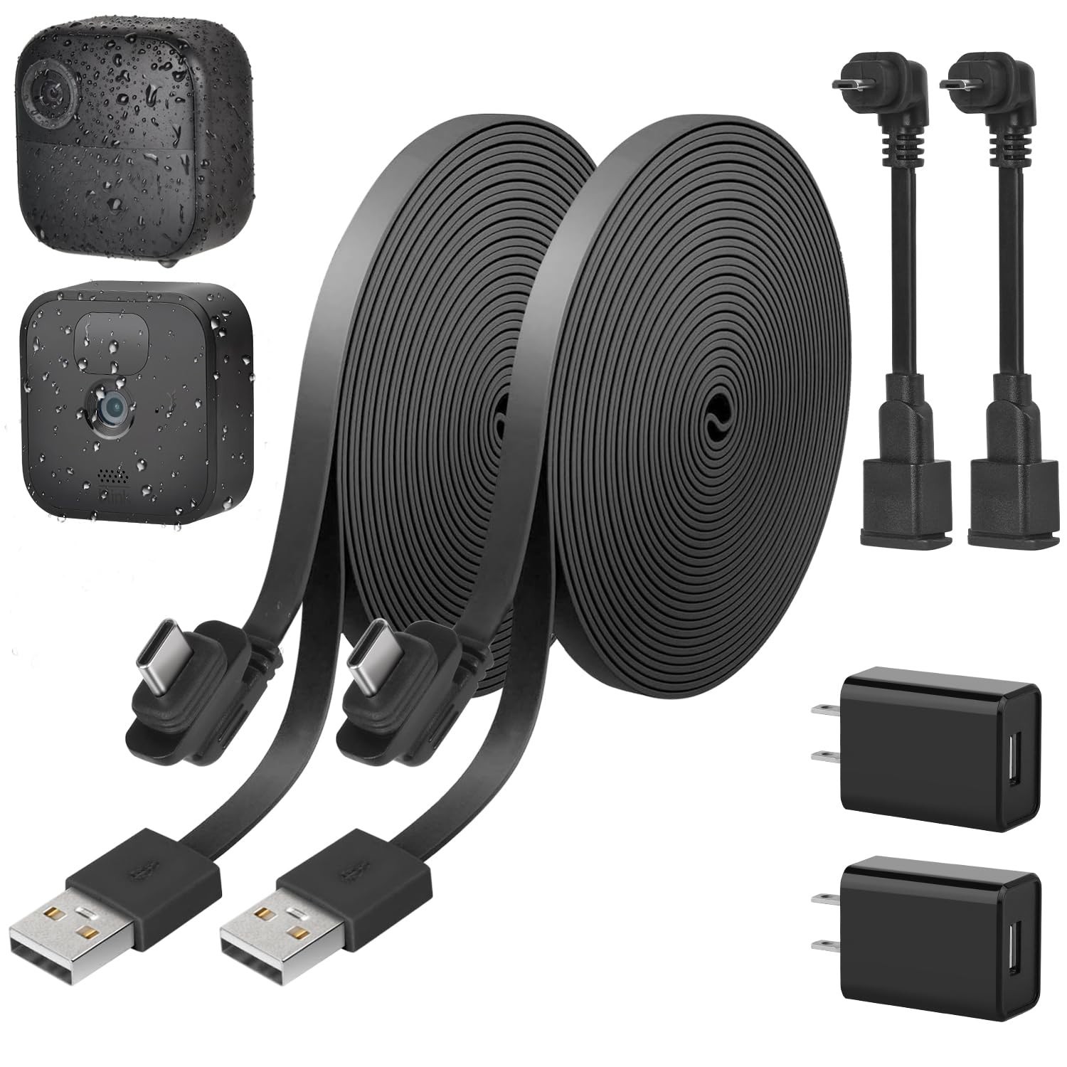 2Pack Weatherproof 30ft/9m Power Cable for Blink Outdoor 4 4th Gen, Blink Out…