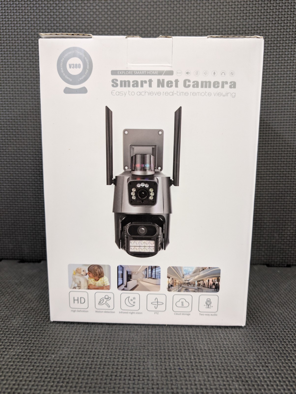 V380 Smart Net Dual-lens Outdoor Security Camera