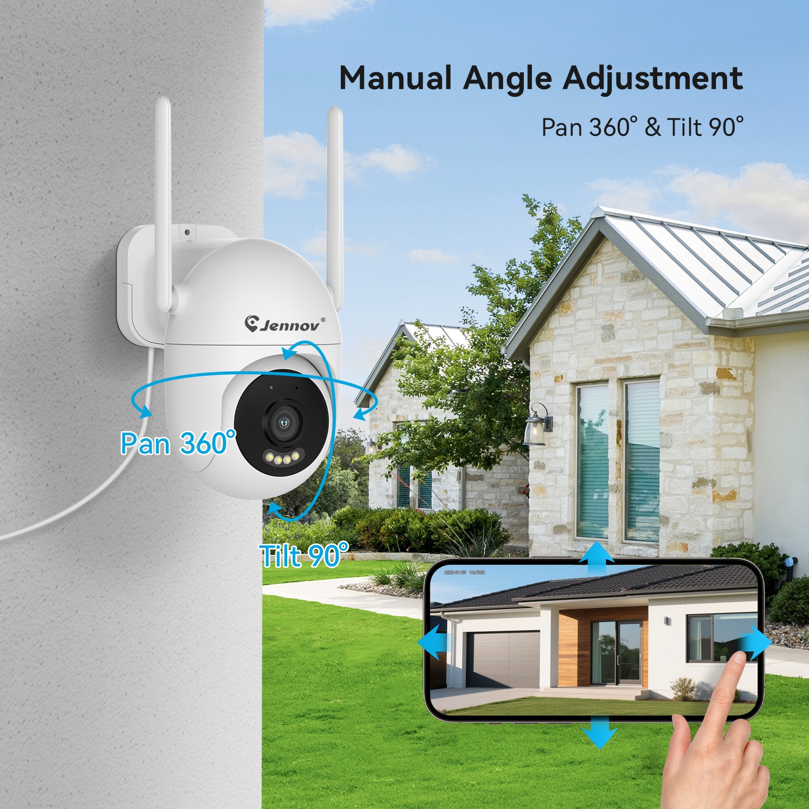 5MP Wifi Security Camera System Outdoor Wireless 10CH NVR,1TB HDD EseeCloud APP