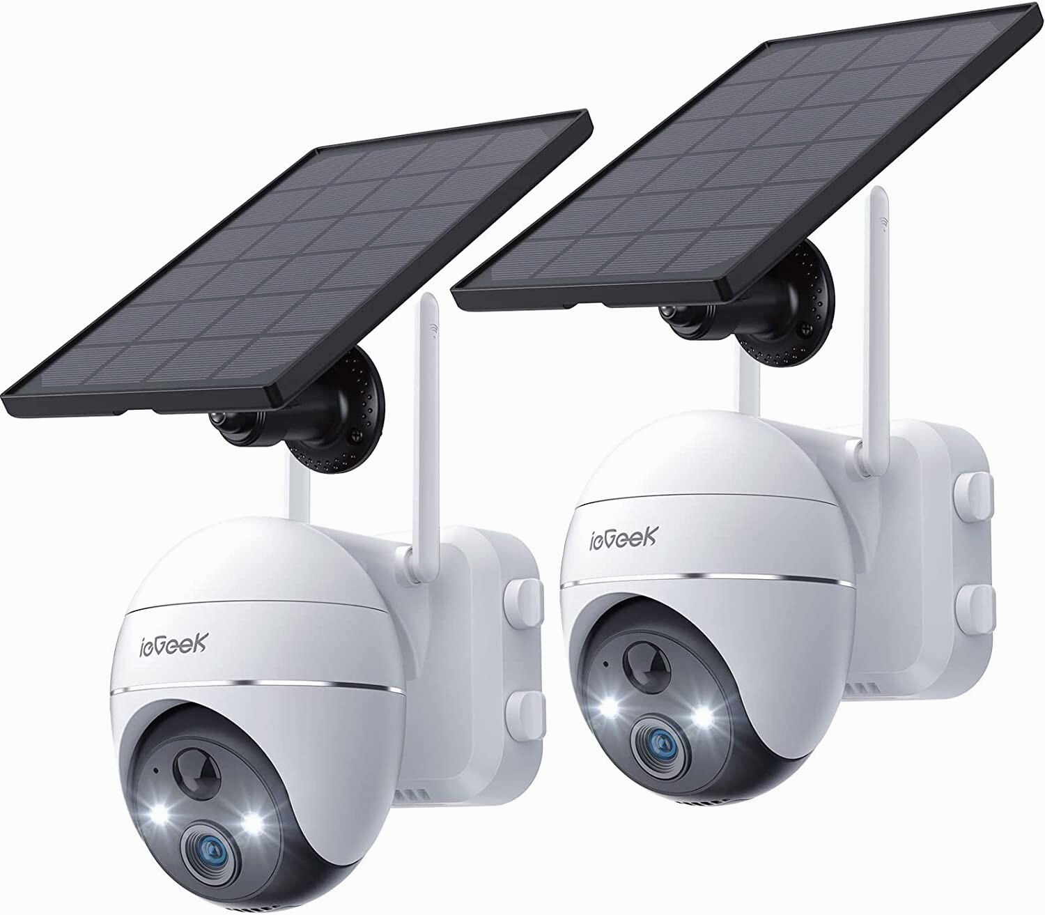 ieGeek Outdoor 2K 360° PTZ Security Cameras Wireless WiFi Home Security System