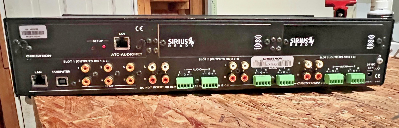 Crestron CEN-TRACK Professional Tuner Card Rack w/ ATC-AUDIONET Module