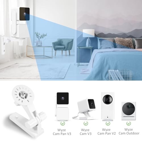 2-Pack Wall Mount, Specially Designed for Wyze Cam Pan V3, 180° Tilt